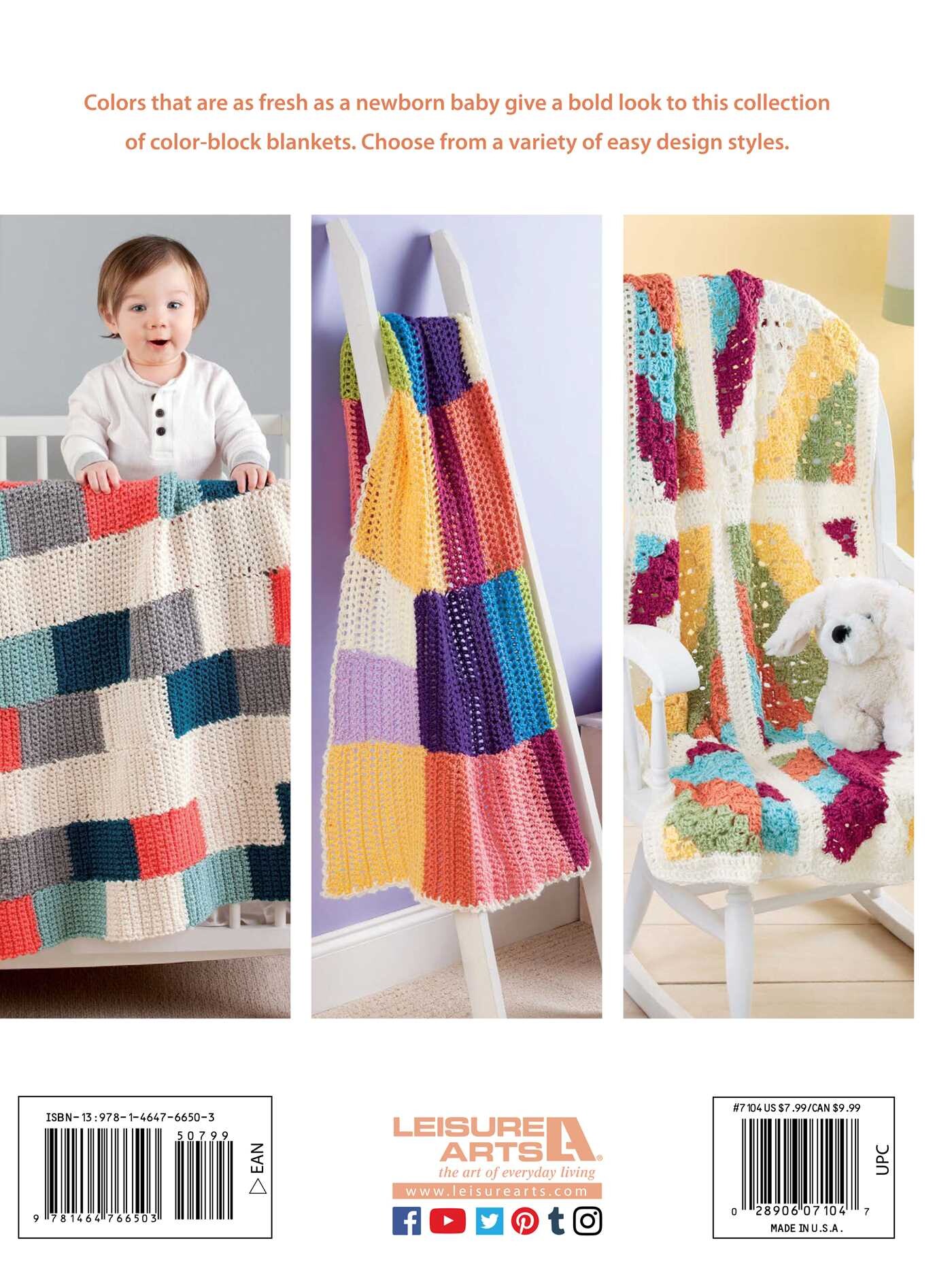 Color-Block Baby Blankets