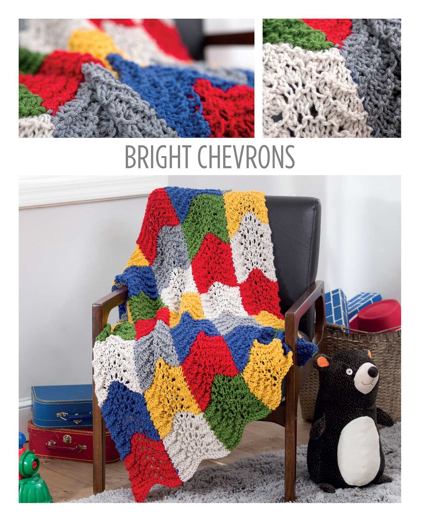 Knit Color Block Blankets