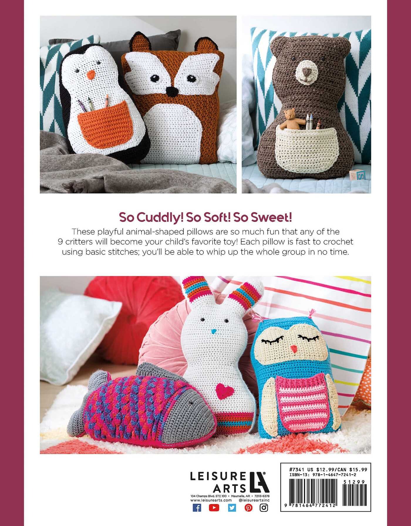 Fun Animal Pillows—9 Huggable Friends to Stitch for Little Ones