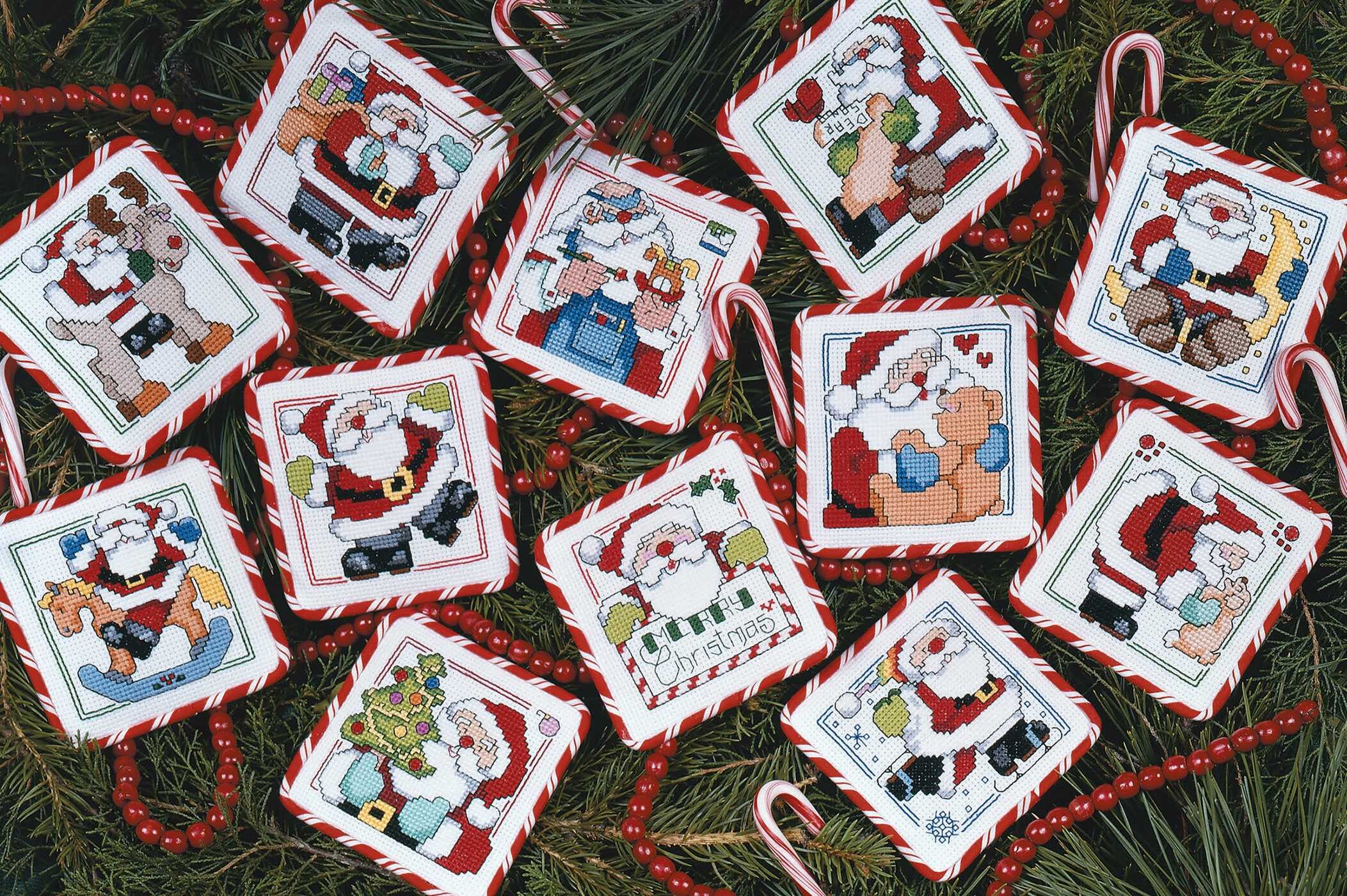 Mini Cross Stitch Ornaments