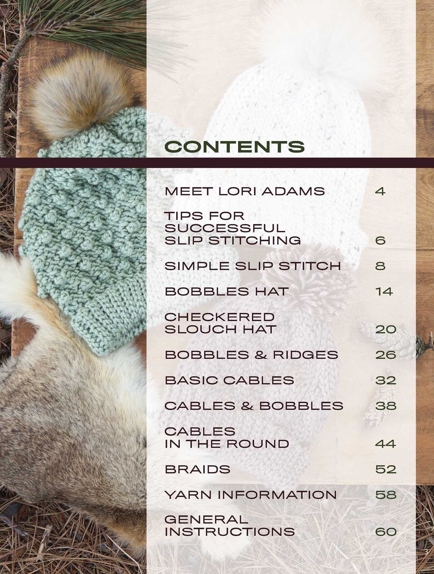Alaskan Hats Using Slip Stitch