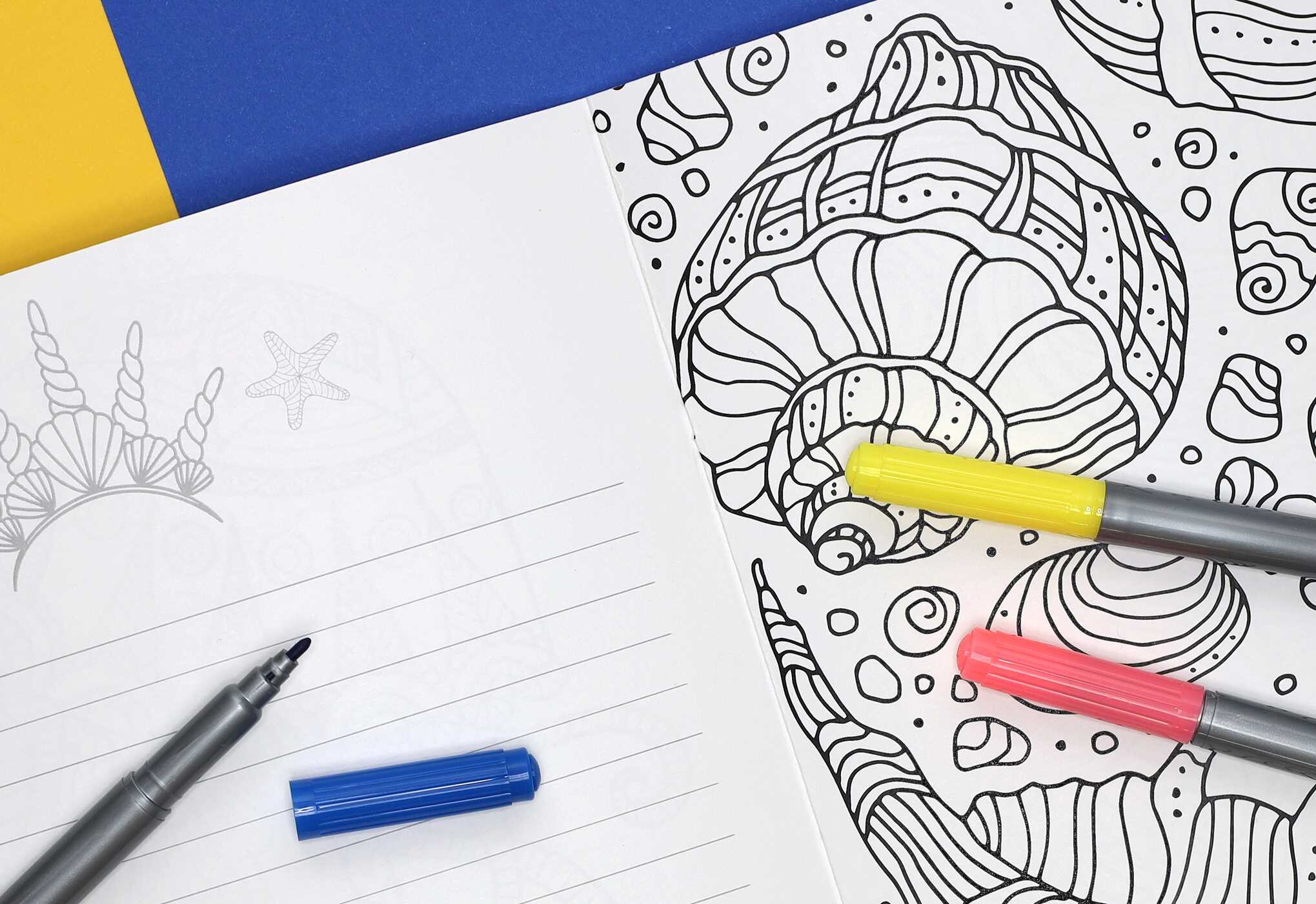 Mermaid at Heart Coloring Book