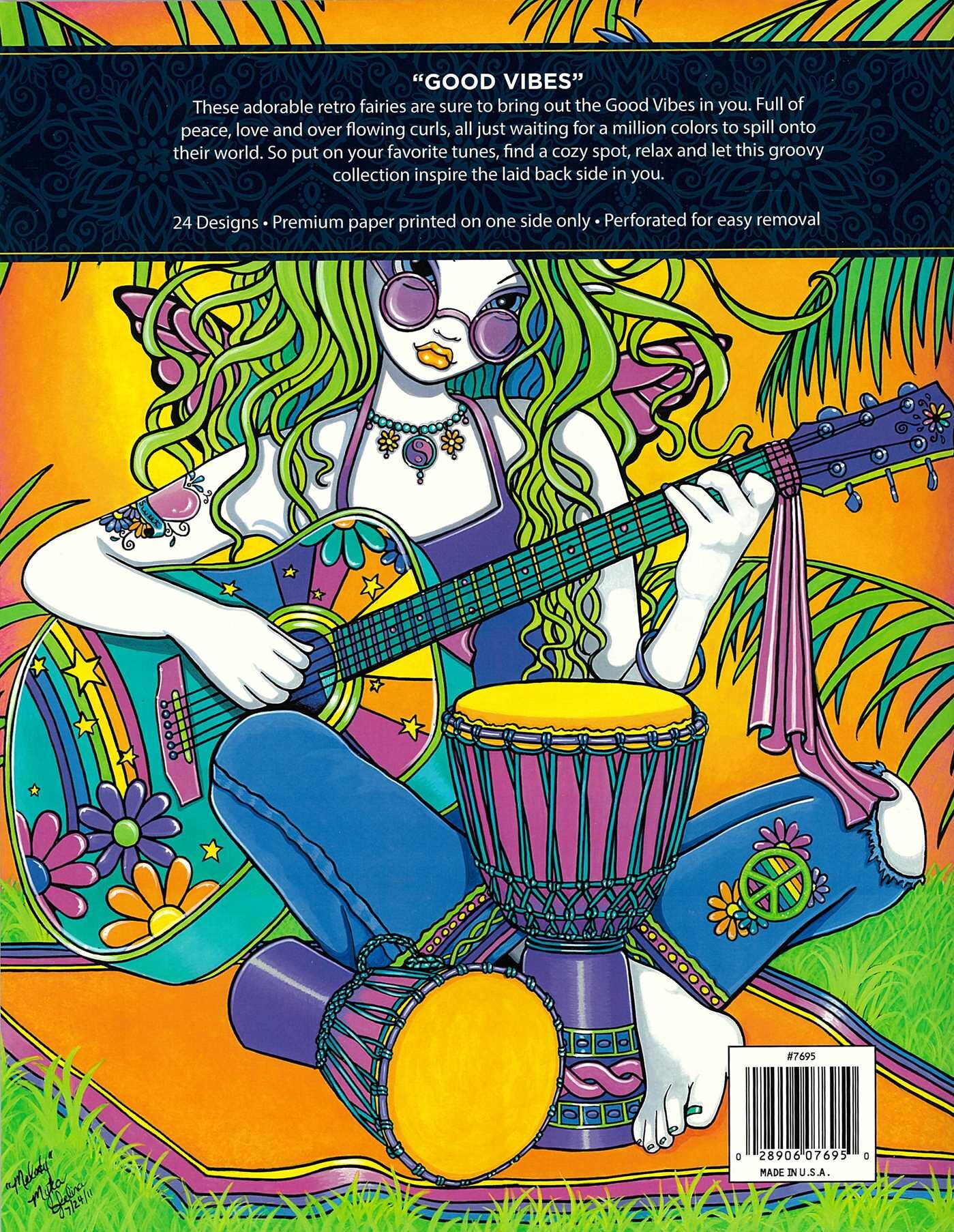 Good Vibes—24 Designs; Myka Jelina Coloring Collection