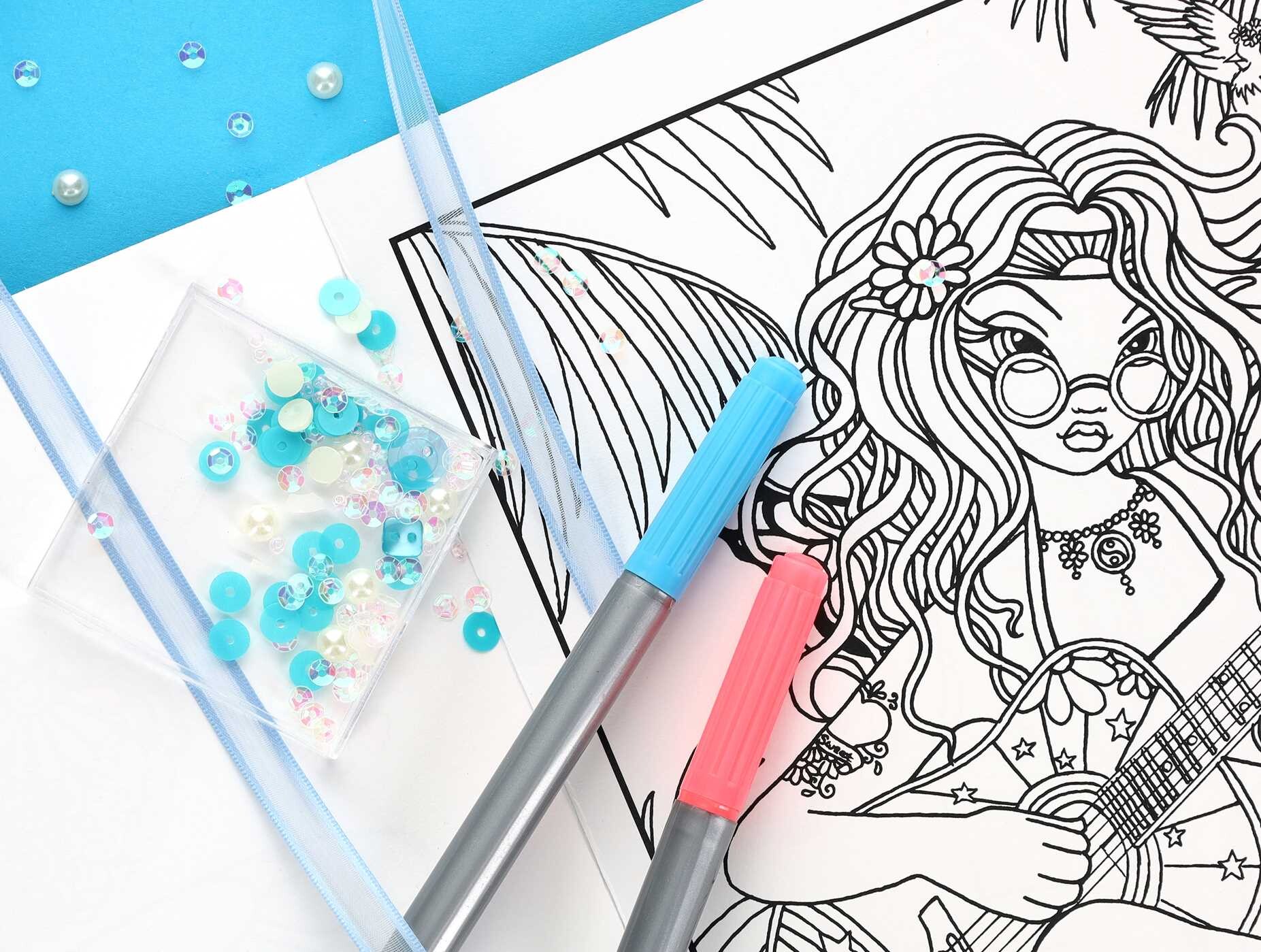 Good Vibes—24 Designs; Myka Jelina Coloring Collection