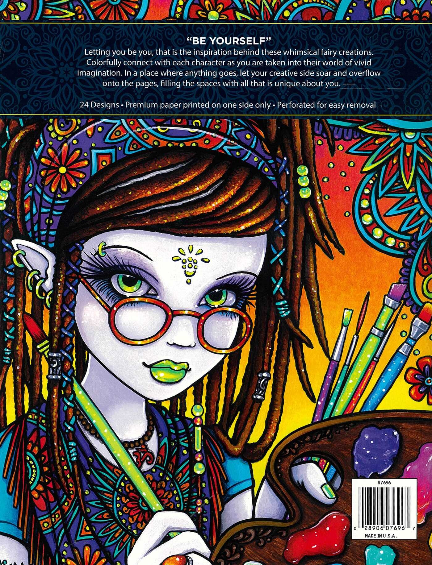 Be Yourself Coloring Book—24 Designs; Myka Jelina Coloring Collection