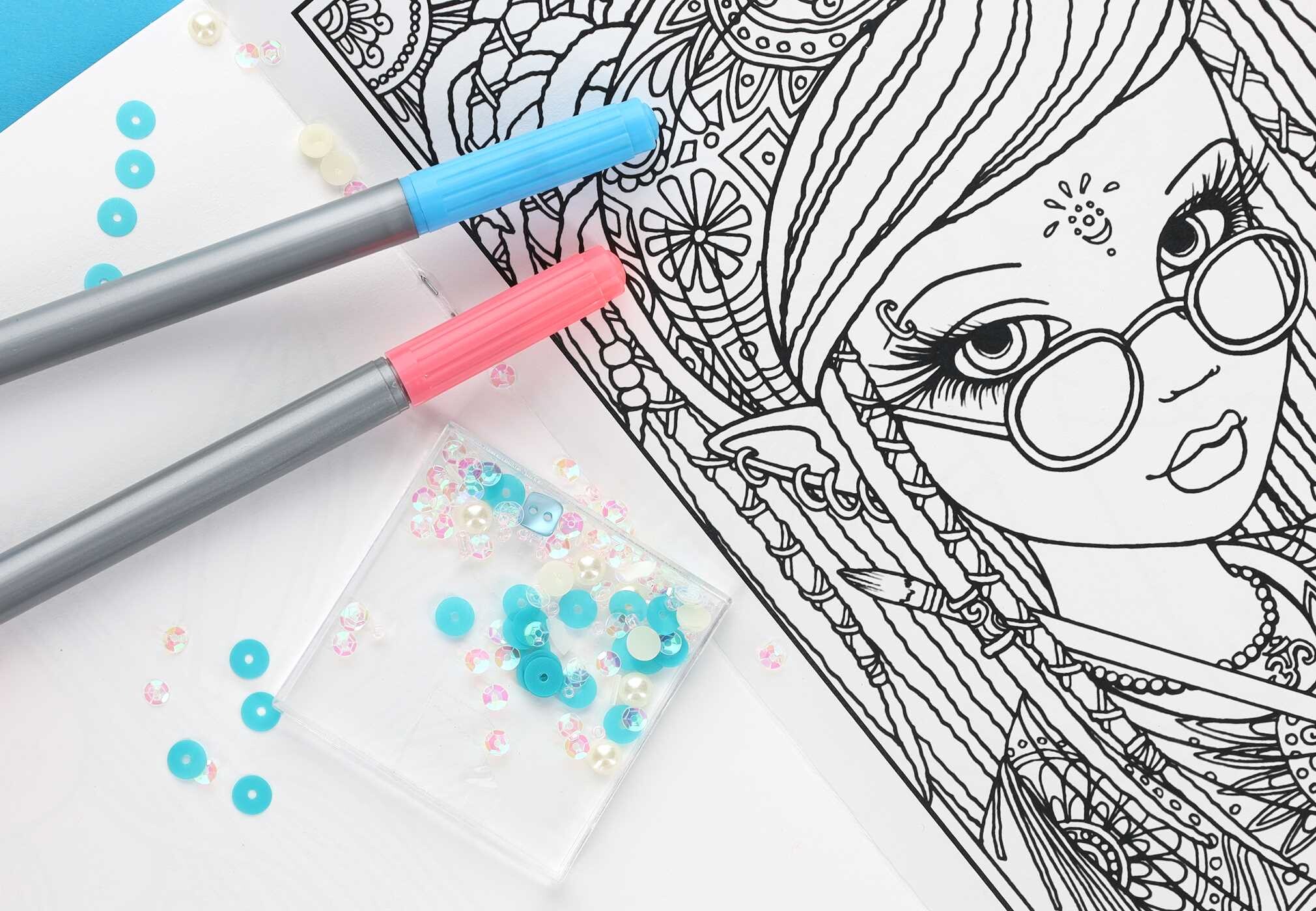 Be Yourself Coloring Book—32 Designs; Myka Jelina Coloring Collection