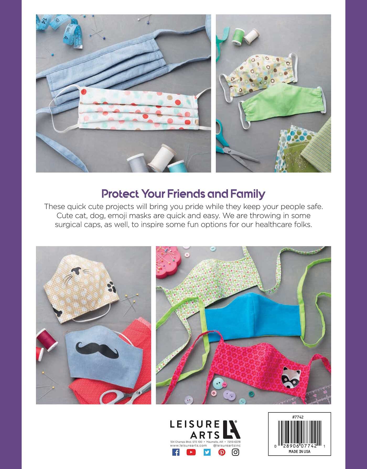 Breathe Easy—8 Simple Sew and Applique Particle Mask and Cap Projects