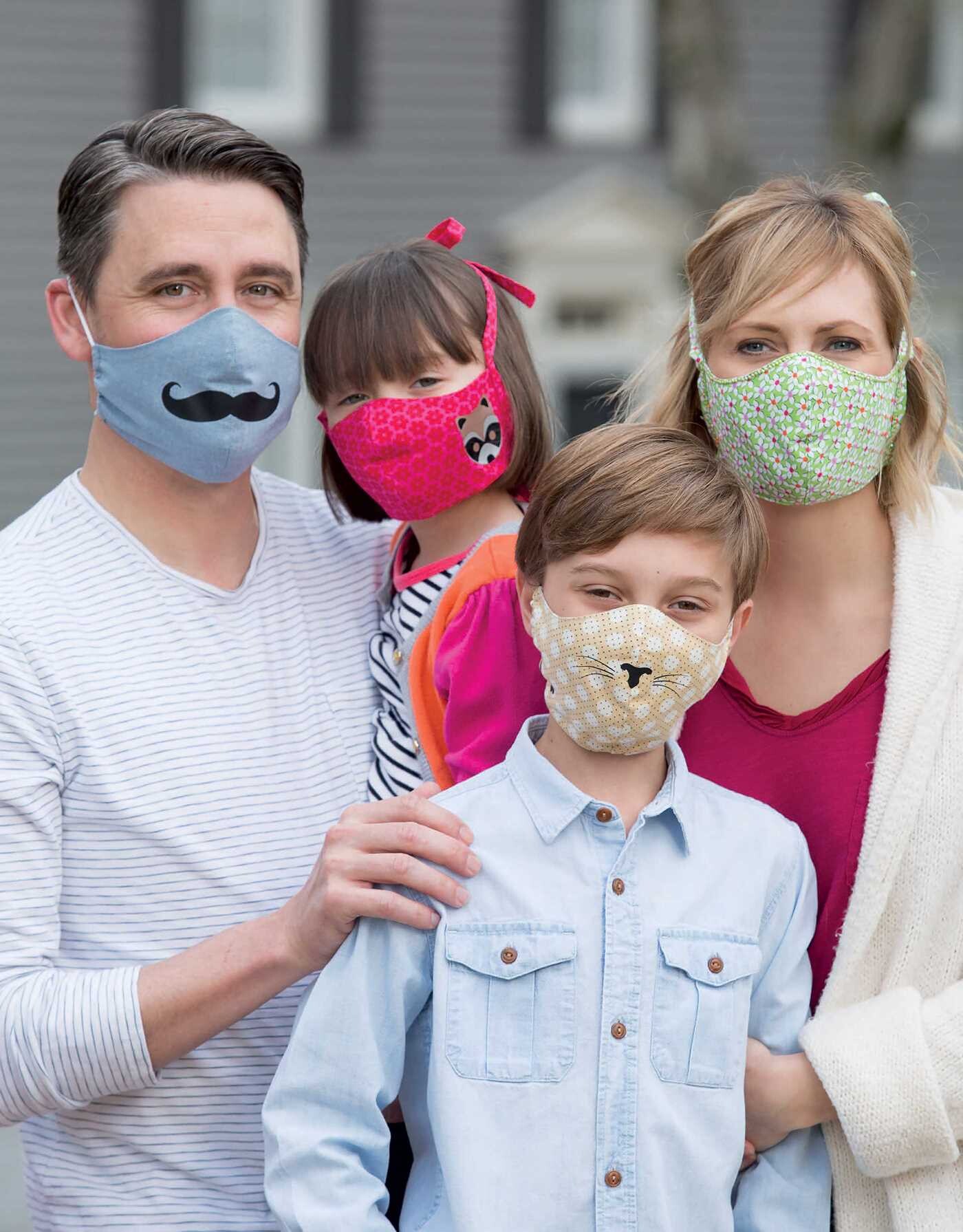 Breathe Easy—8 Simple Sew and Applique Particle Mask and Cap Projects
