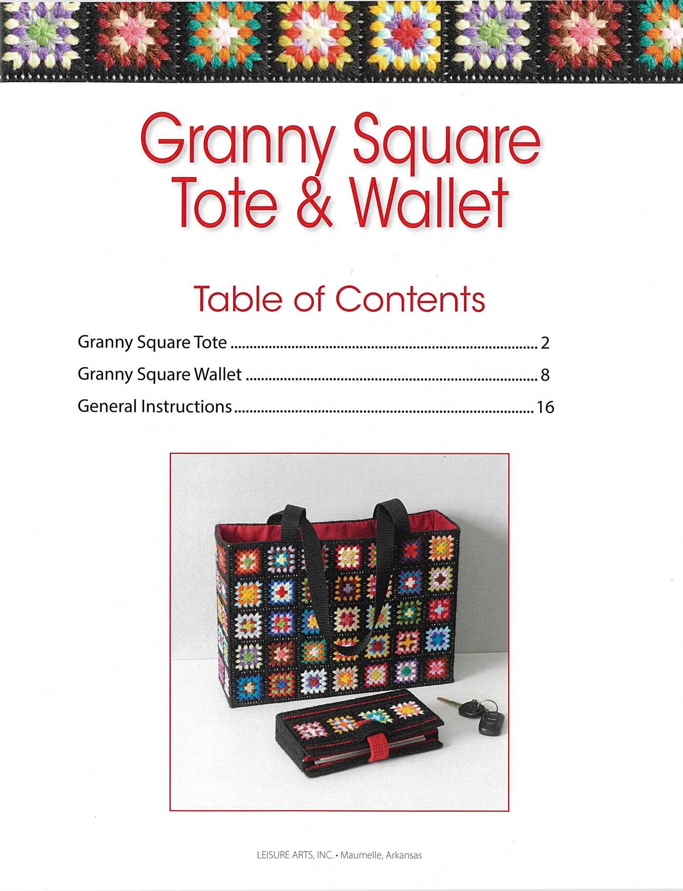 Granny Square Tote & Wallet
