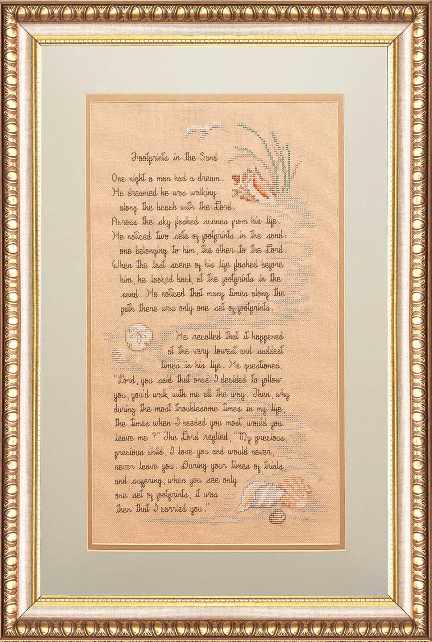 Footprints in the Sand Cross Stitch