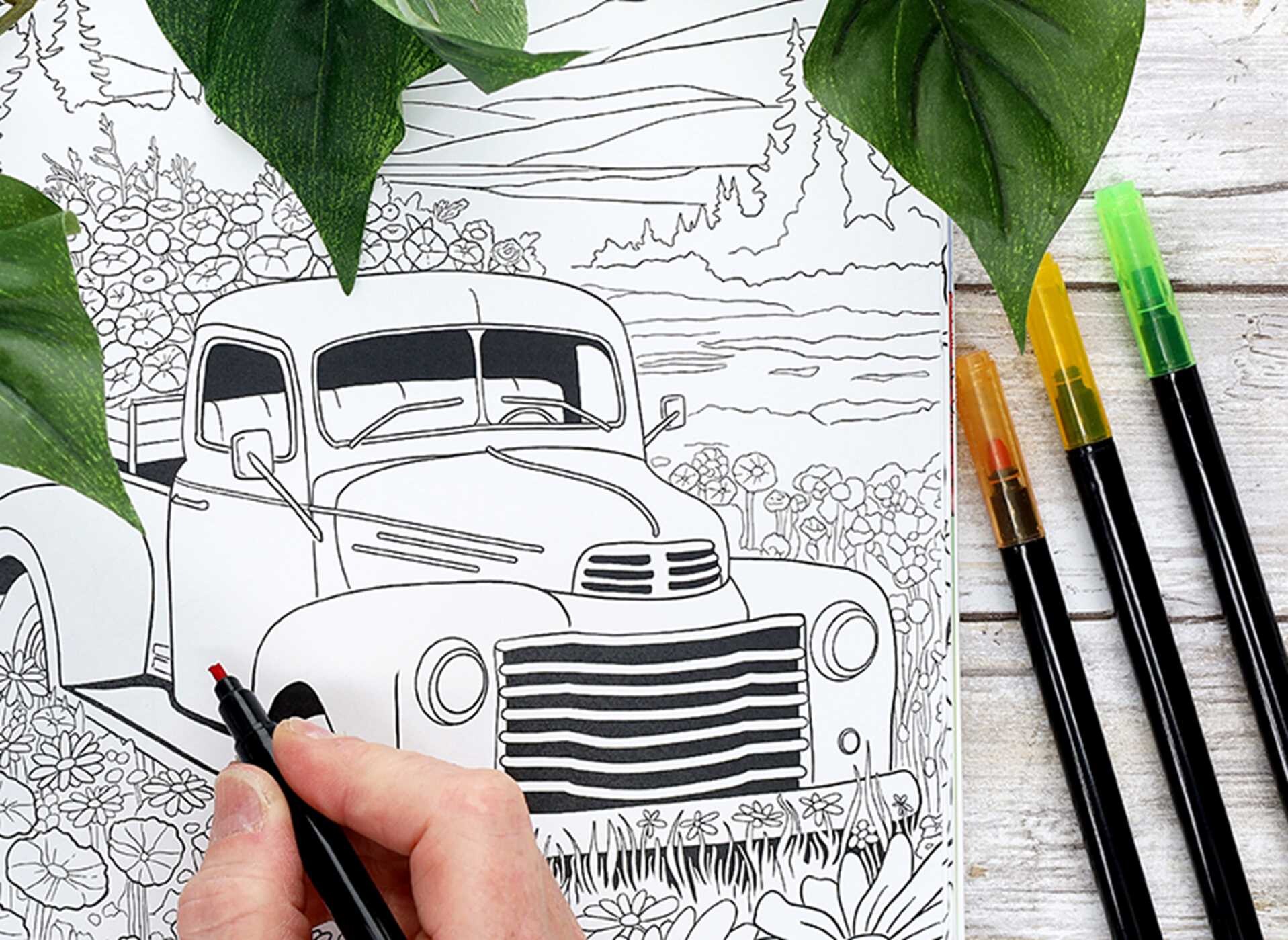 Blooms & Butterflies Coloring Book