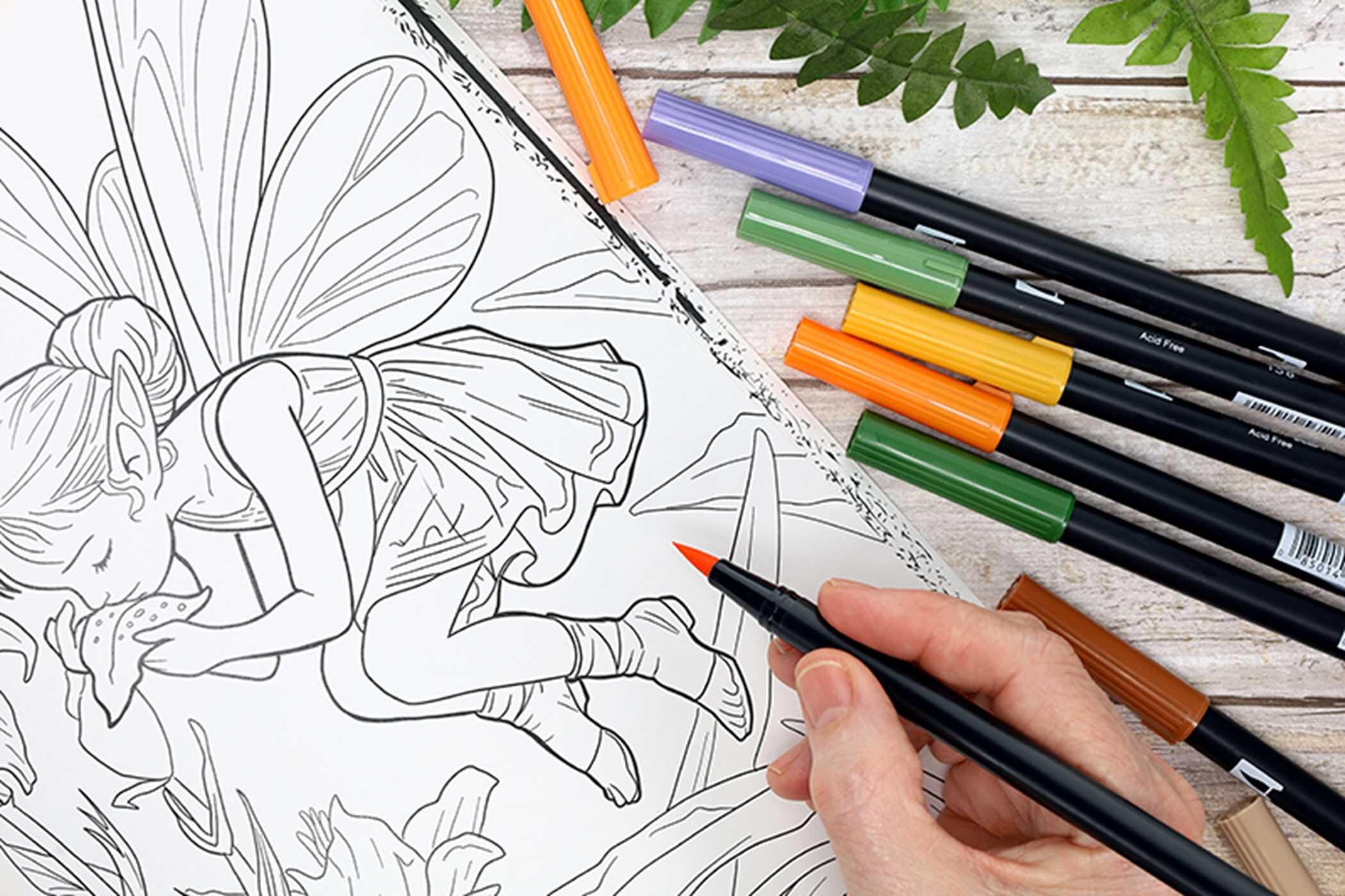 Enchanted Gardens—36 Magical Fantasy Designs for Adult Coloring