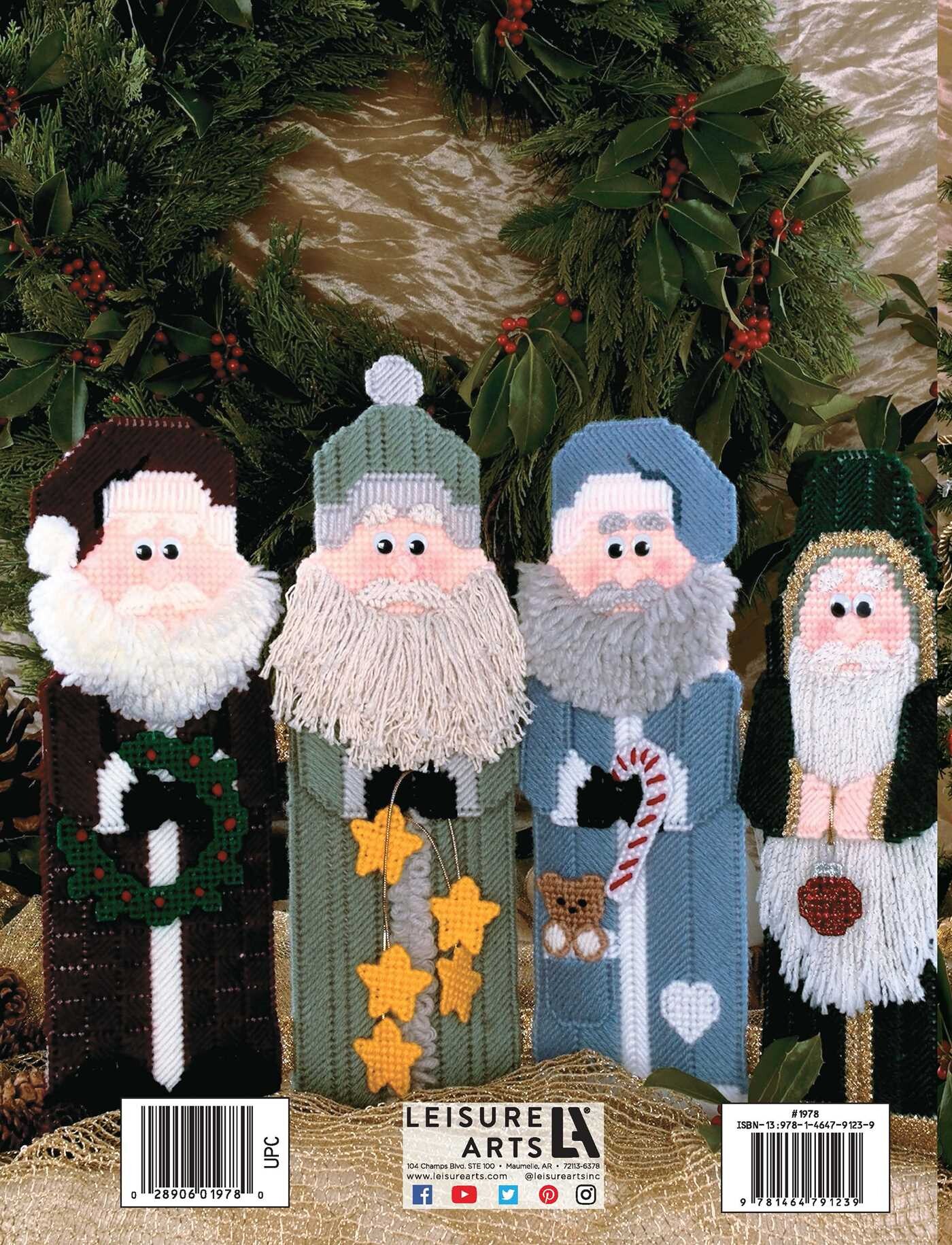 Santa Line-Ups in Plastic Canvas