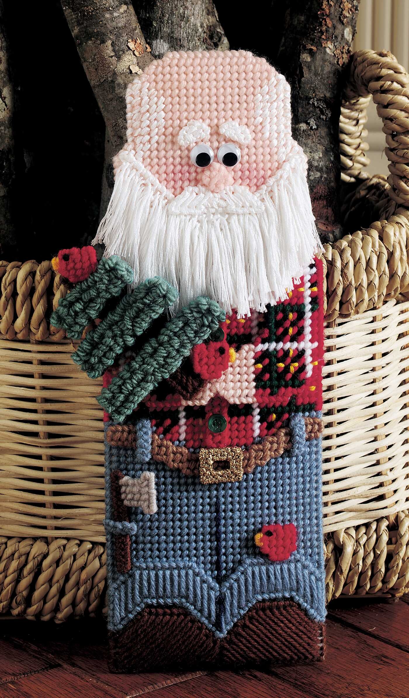 Santa Line-Ups in Plastic Canvas