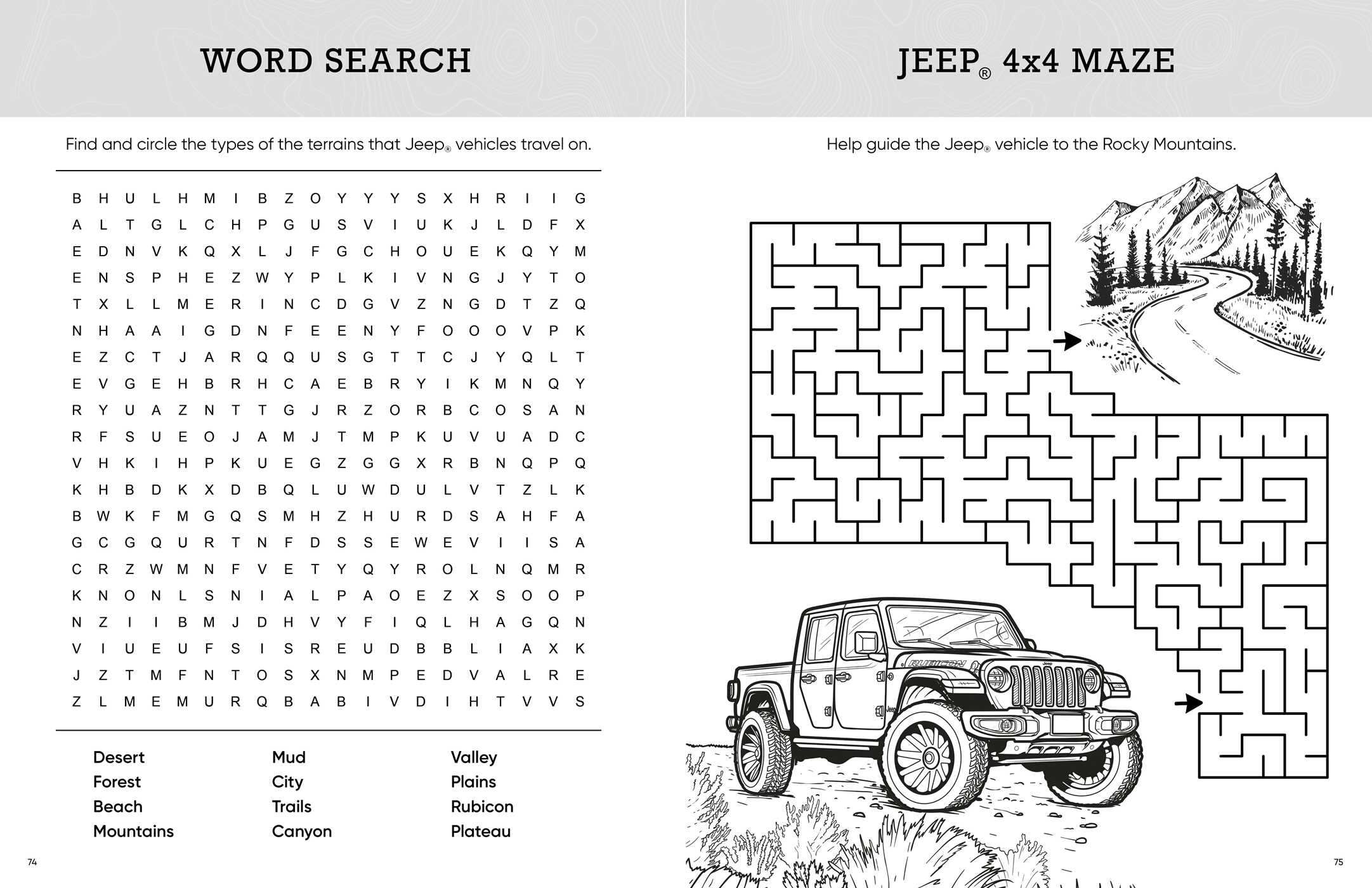Amazing Adventures Jeep® Coloring & Activity Book