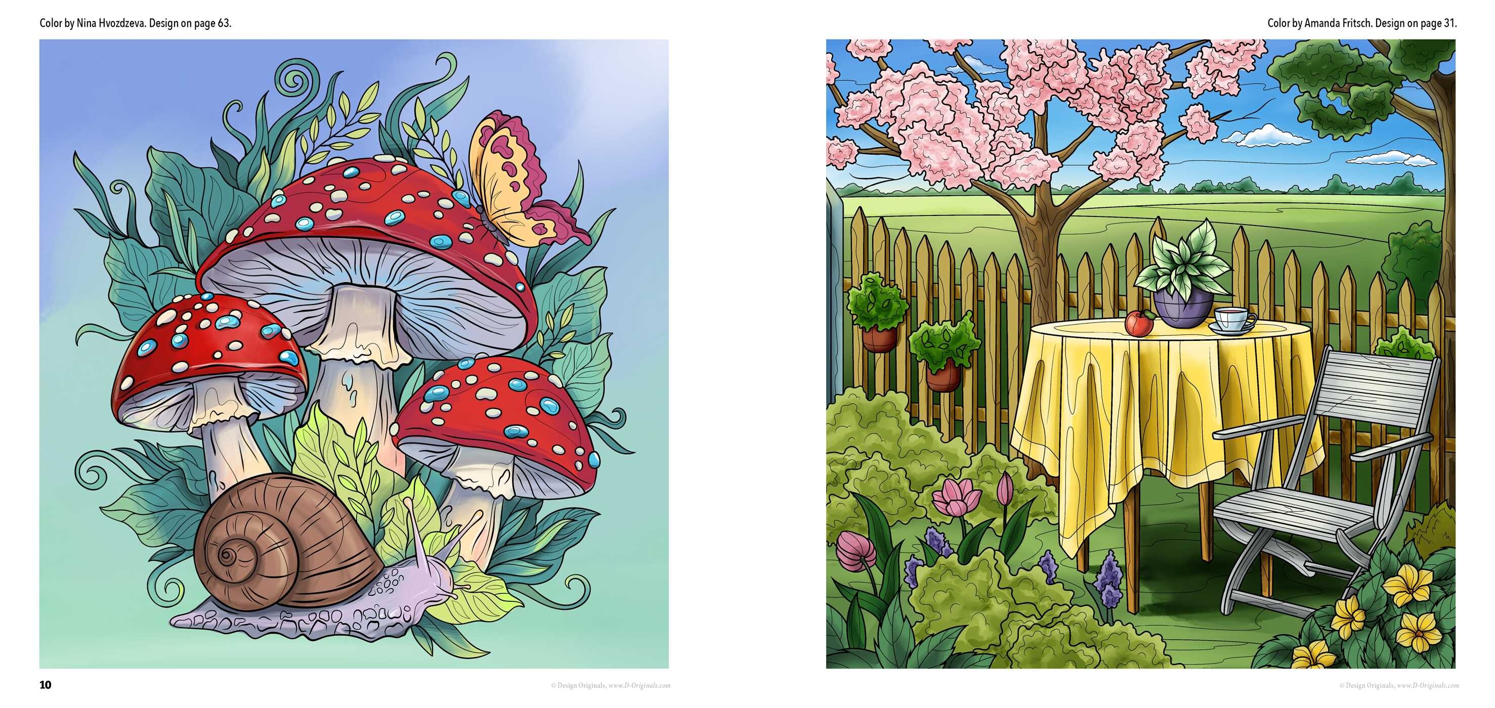 Serenity Garden Coloring Book