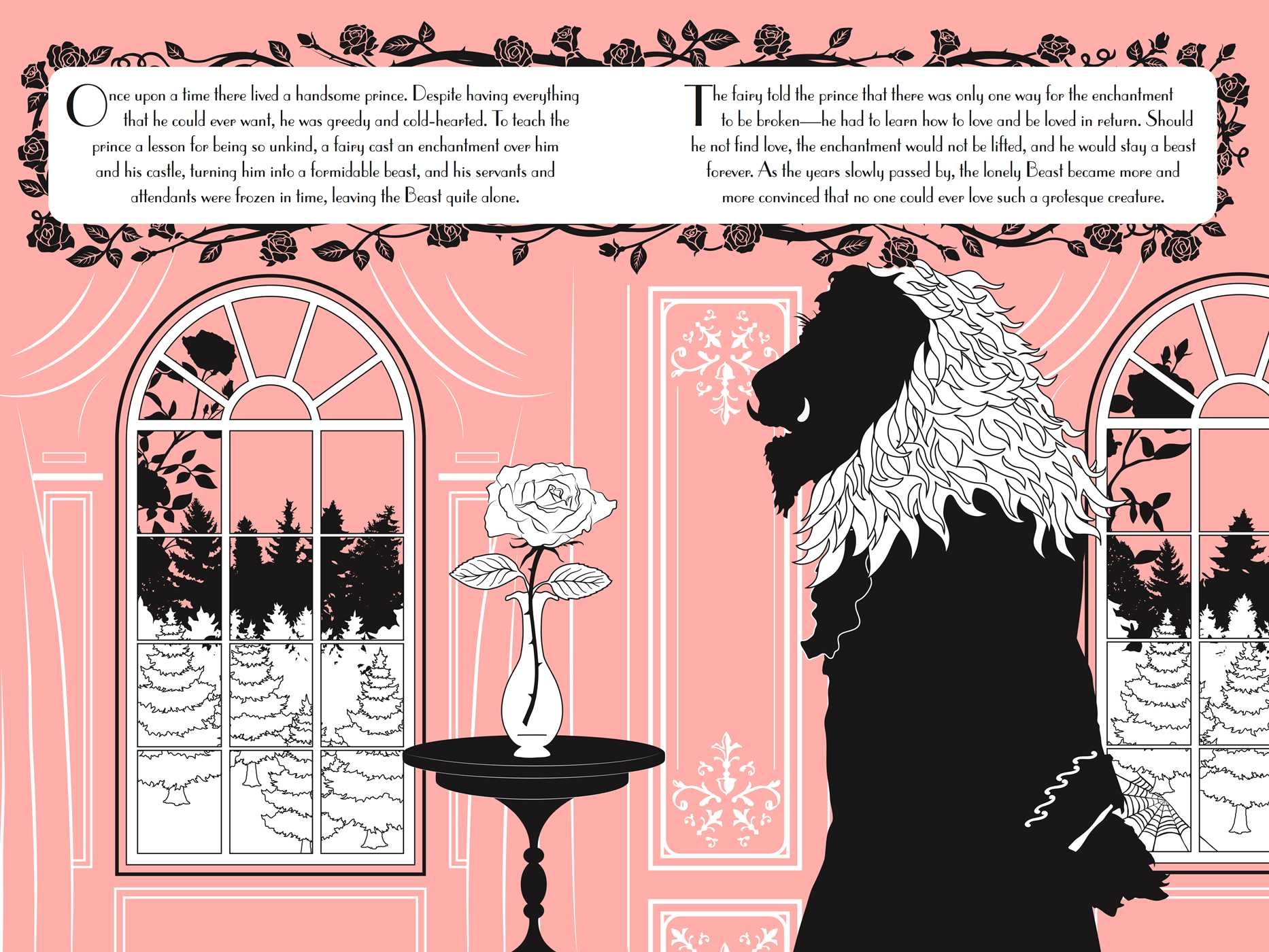 Foil Art: Beauty and the Beast