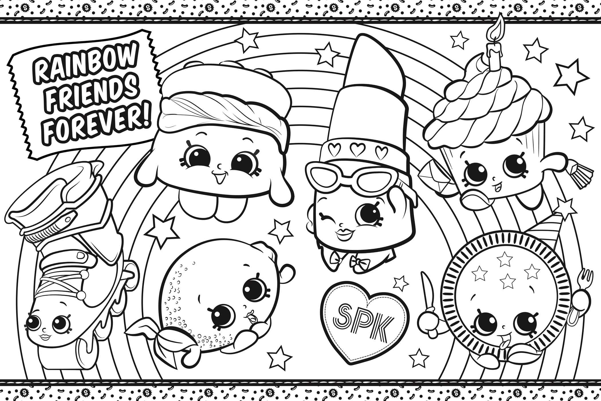 Shopkins Coloring Sheet Printable Shopkins Coloring Sheet Printable