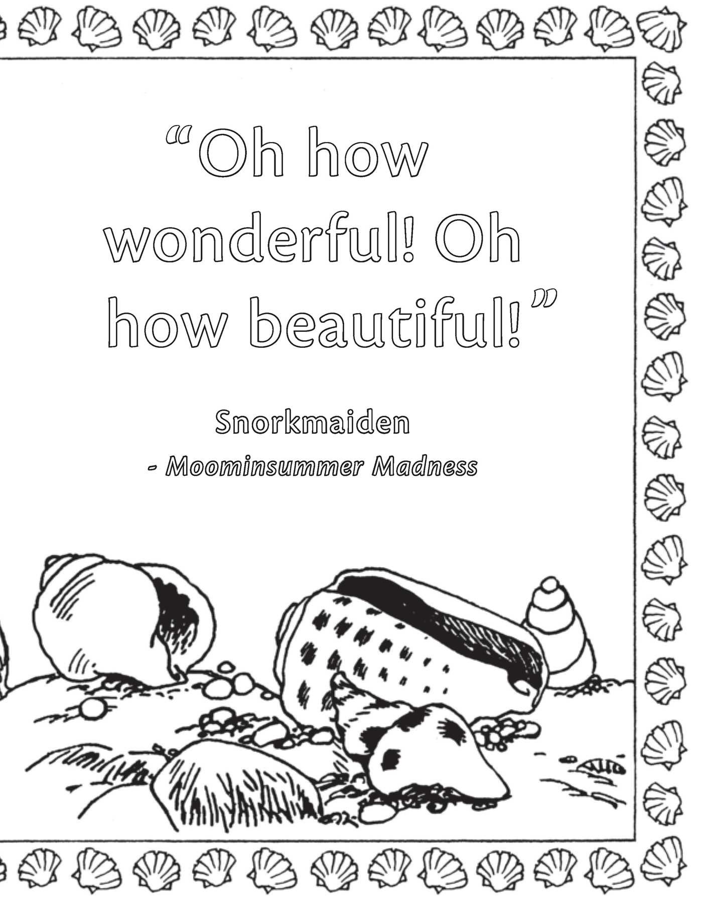 Moomin Coloring Book (Official Gift Edition with Gold Foil Cover)