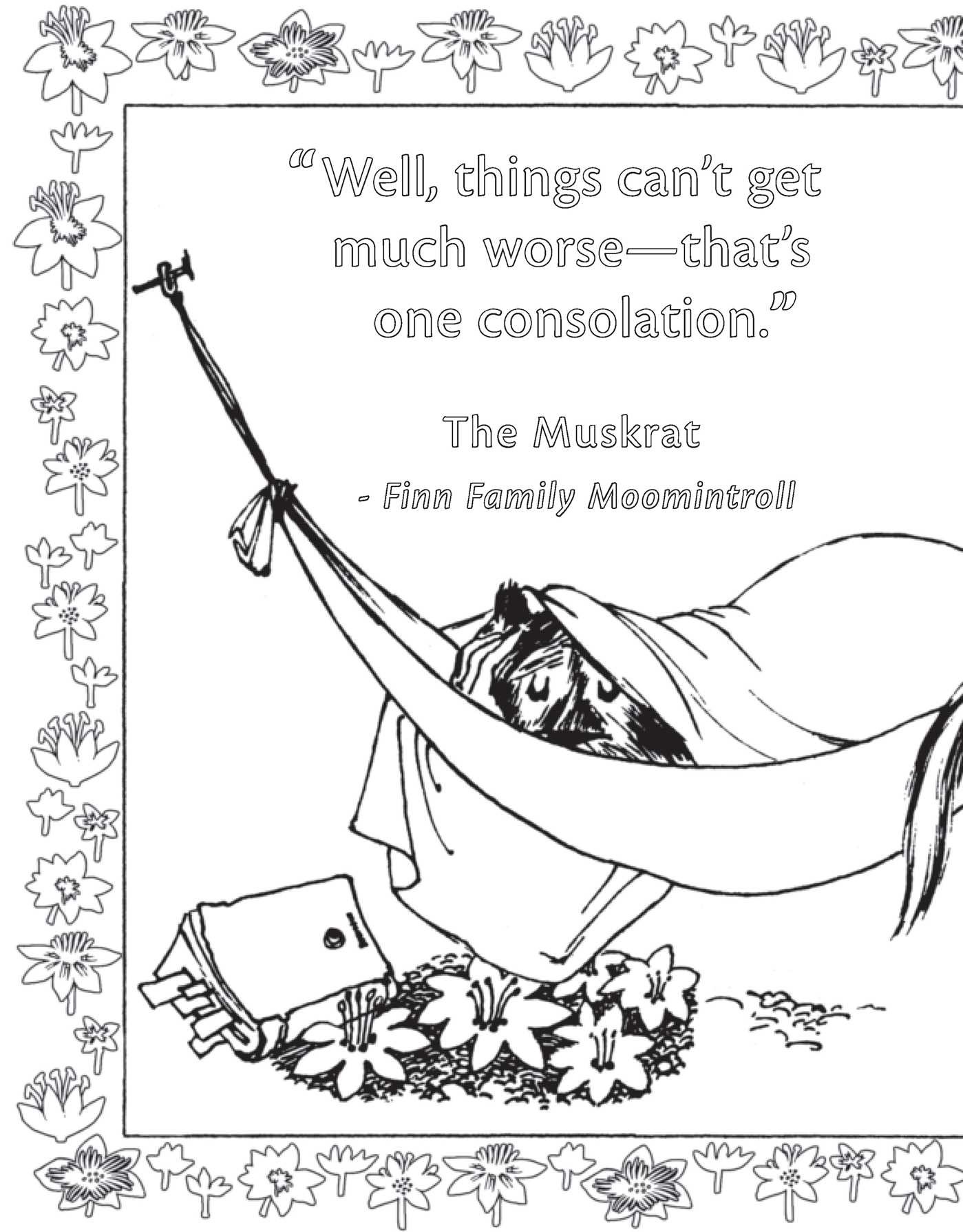 Moomin Coloring Book (Official Gift Edition with Gold Foil Cover)