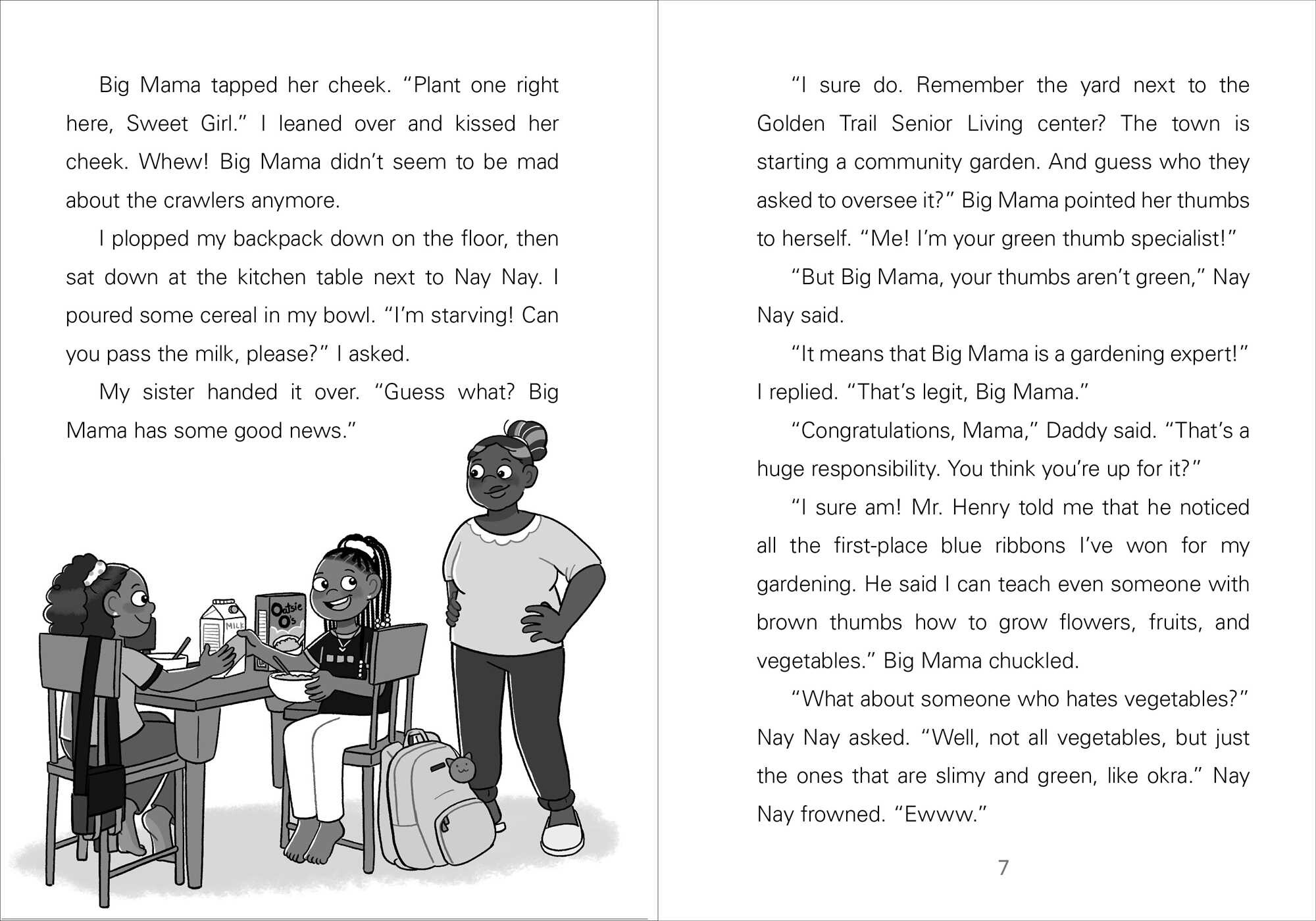 Neecy and Nay Nay and the Green Thumbs (Neecy and Nay Nay #3) (A Funny Chapter Book Series About Twin Girls)