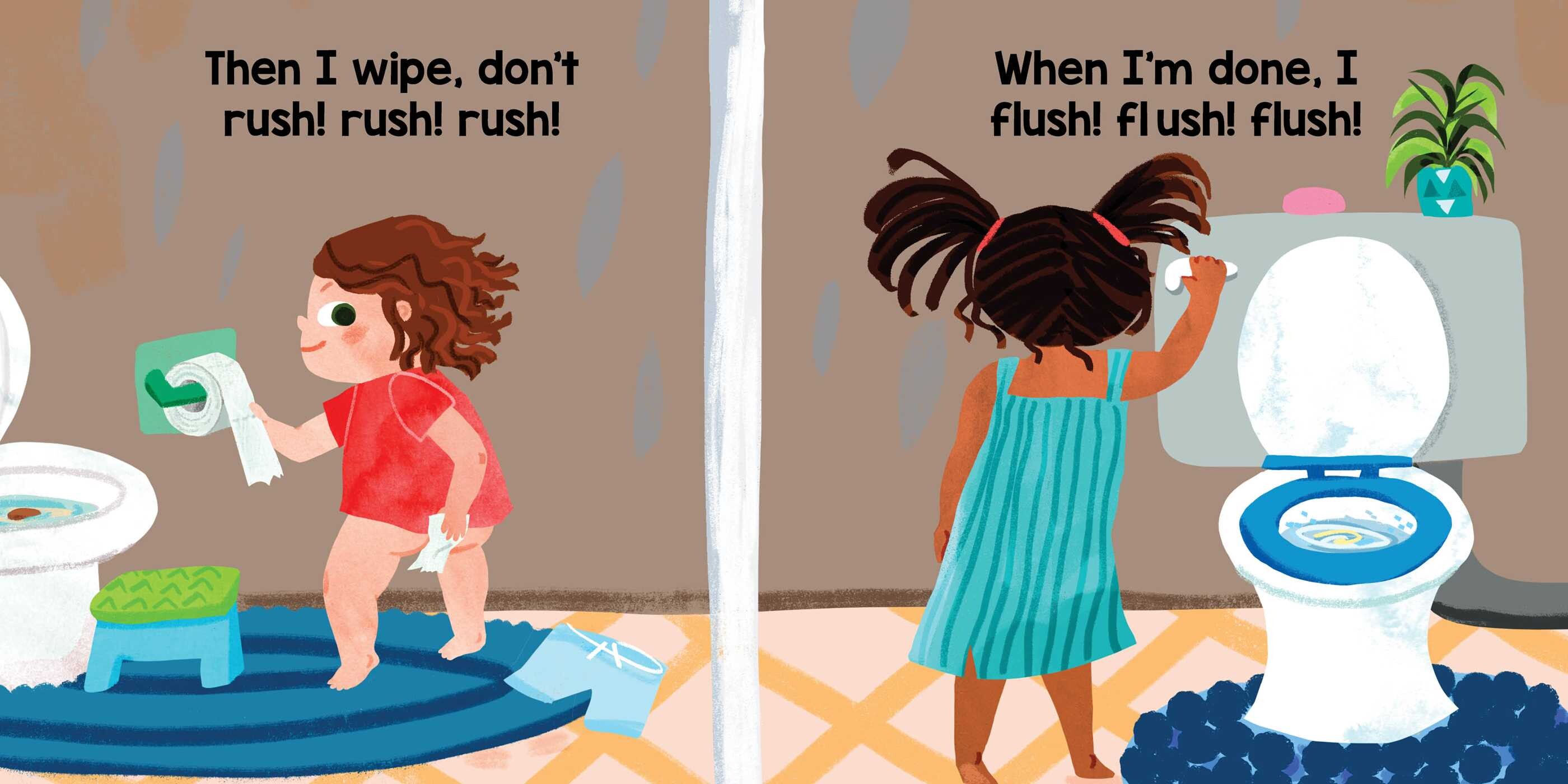 Flush! Flush! Flush! (A Baby Steps Potty Training Board Book for