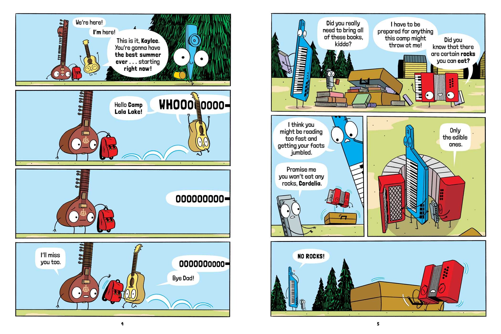 Band Camp! 4 books in 1! (A Little Bee Graphic Novel Series for Kids)