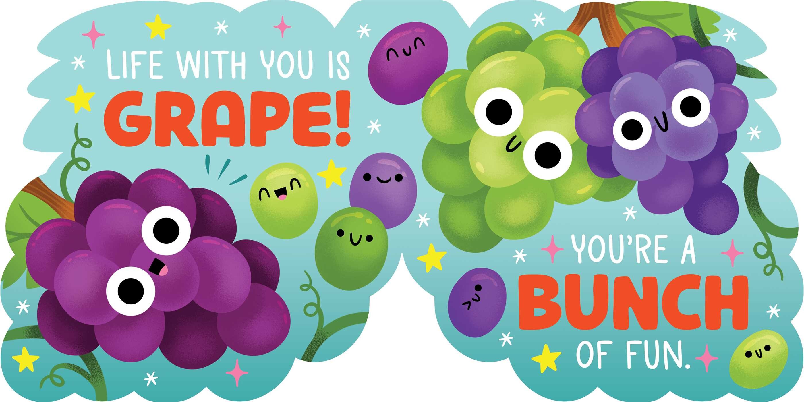 Grape-ful For You (A Shaped Novelty Board Book for Toddlers)