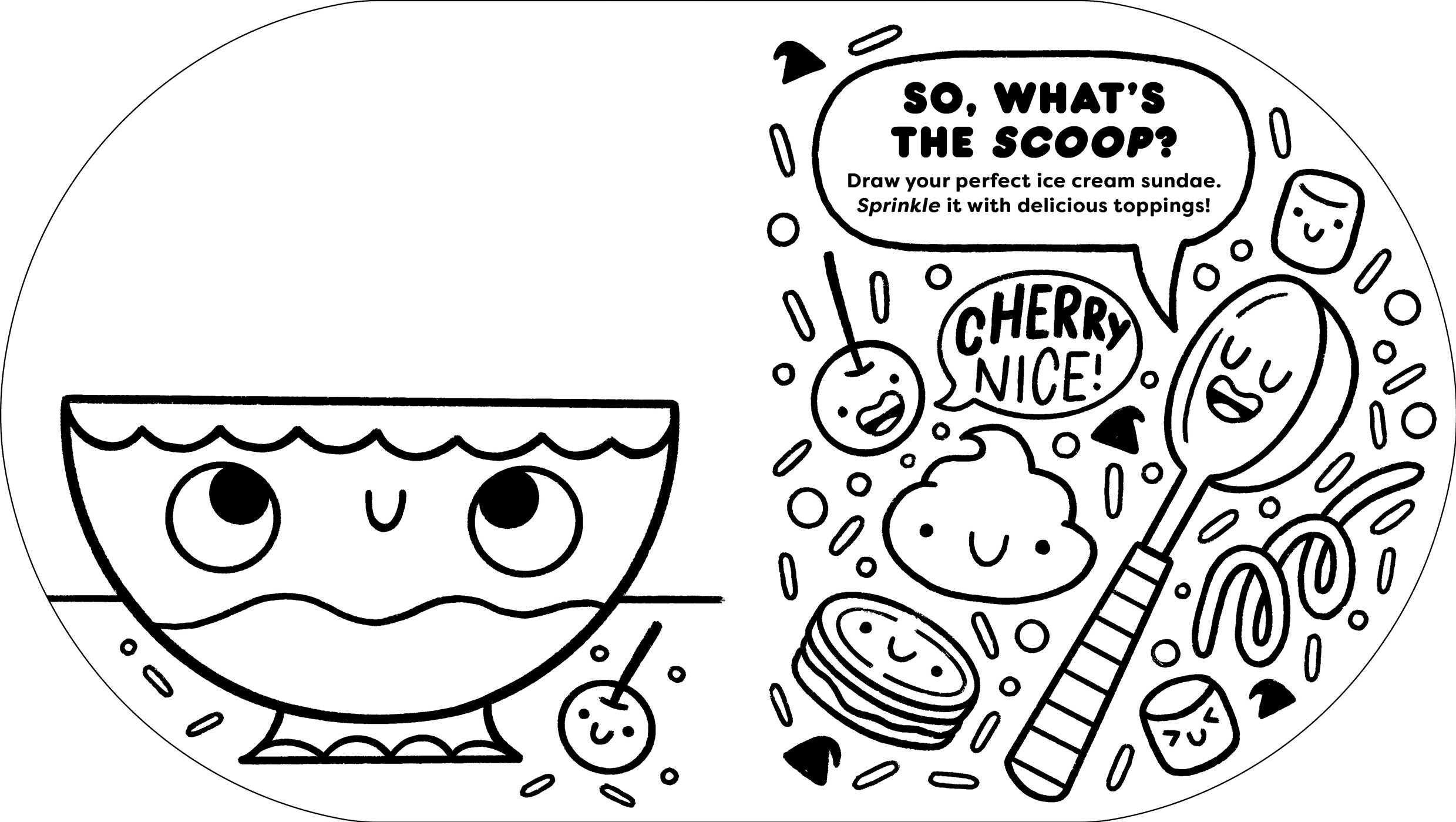Sweets and Treats: A Delish Delights Coloring and Activity Book