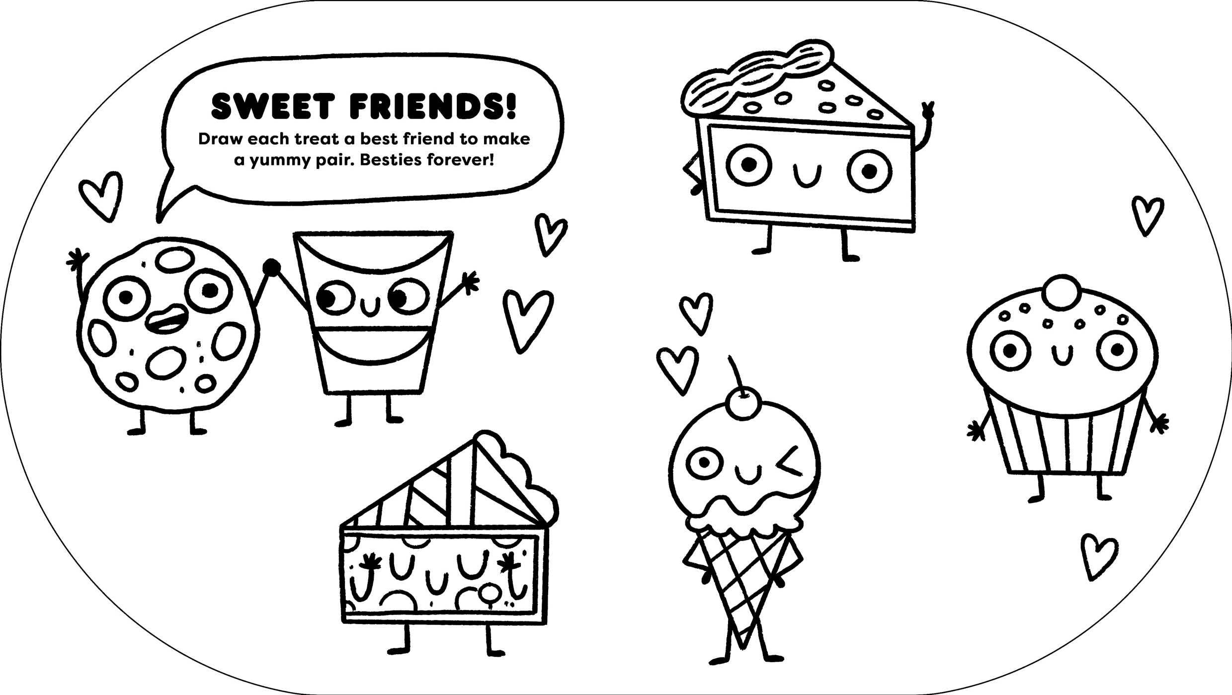 Sweets and Treats: A Delish Delights Coloring and Activity Book