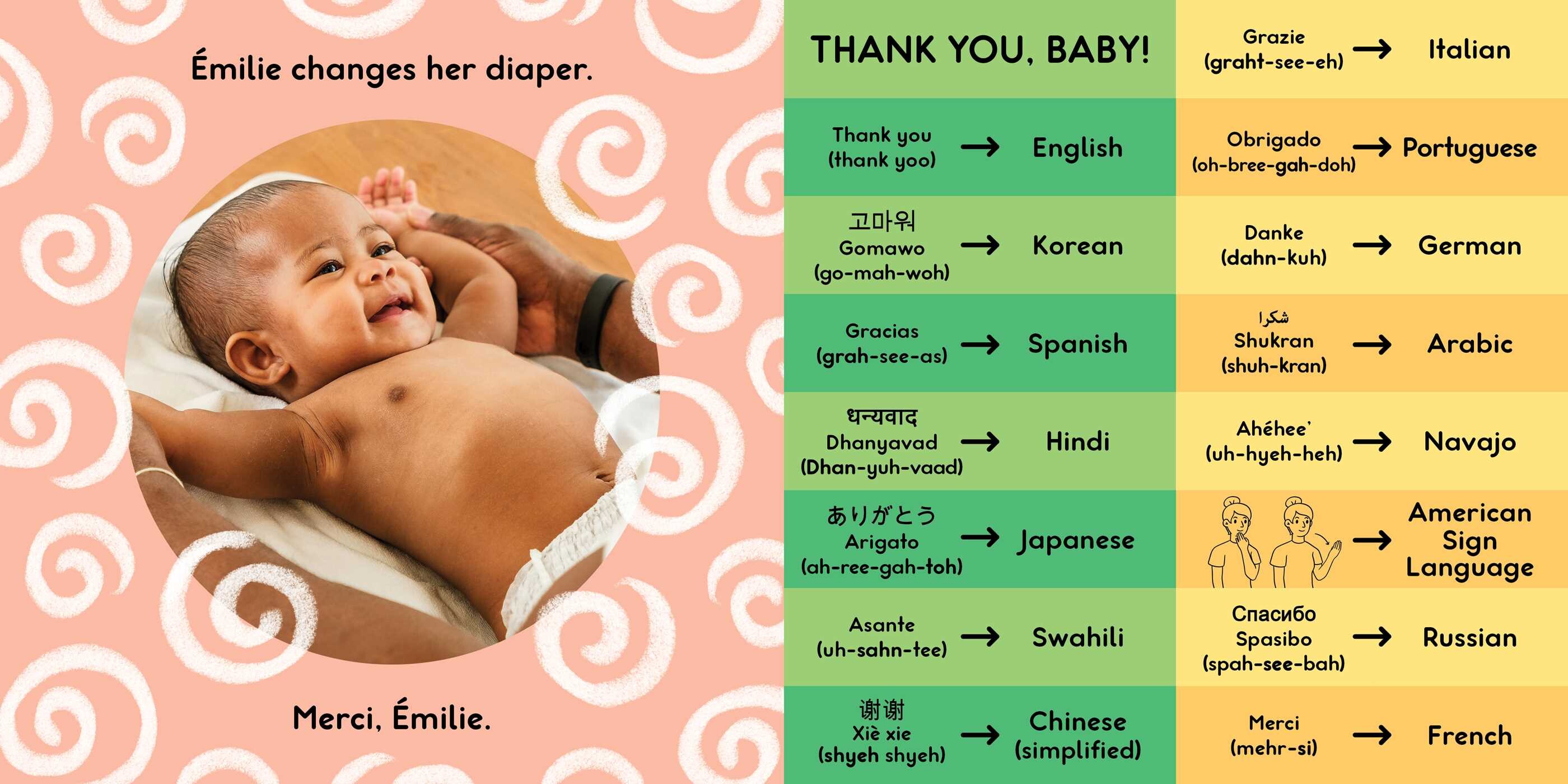 Thank You, Baby (A Little Languages Series Board Book for Toddlers)