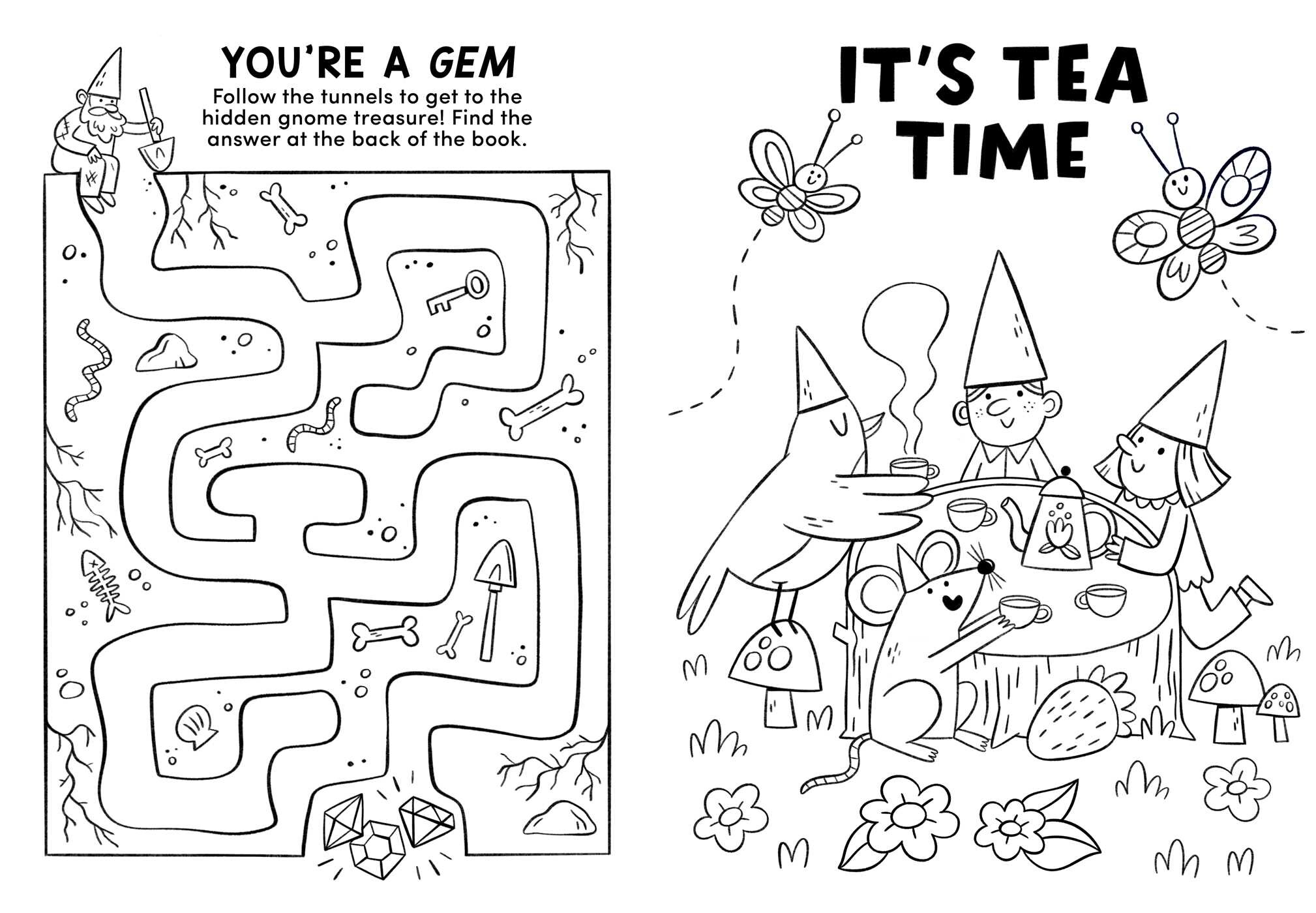 Gnome Place Like Home (A Cottagecore Sticker Coloring Activity Book for Gnome Place Like Home (A Cottagecore Sticker Coloring Activity Book for