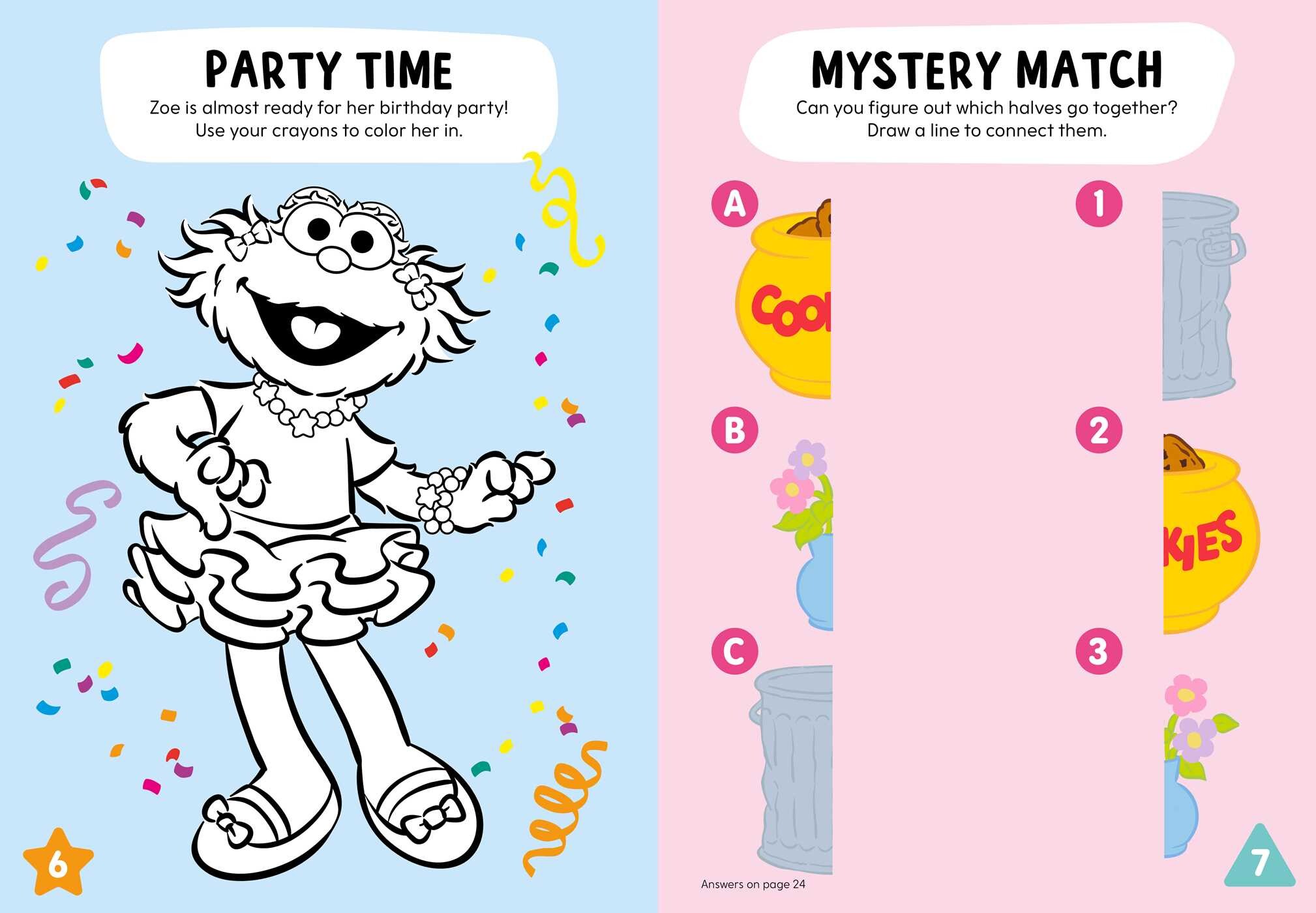 Sesame Street: Sunny Days Puffy Sticker and Activity Book (A Sesame Street Elmo and Friends Sticker Coloring and Activity Book for Kids)