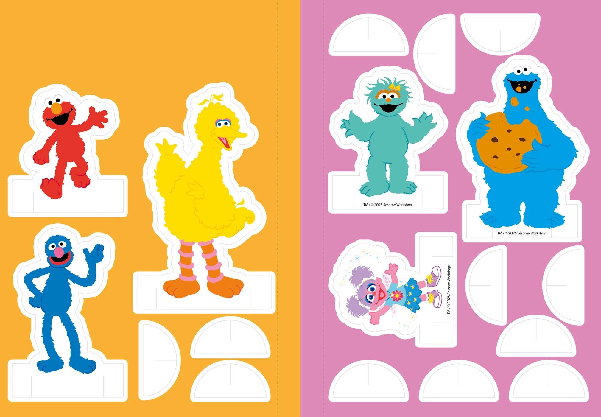 Sesame Street: Sunny Days Puffy Sticker and Activity Book (A Sesame Street Elmo and Friends Sticker Coloring and Activity Book for Kids)