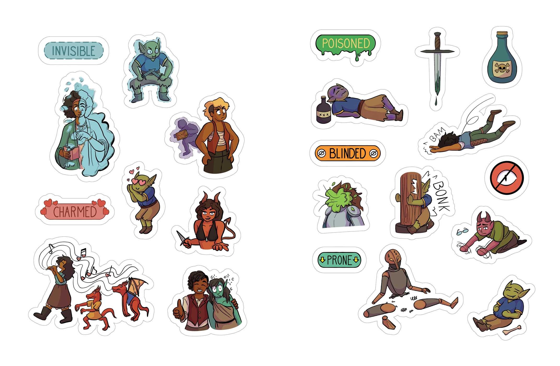 Düngeonmeister RPG Sticker Book
