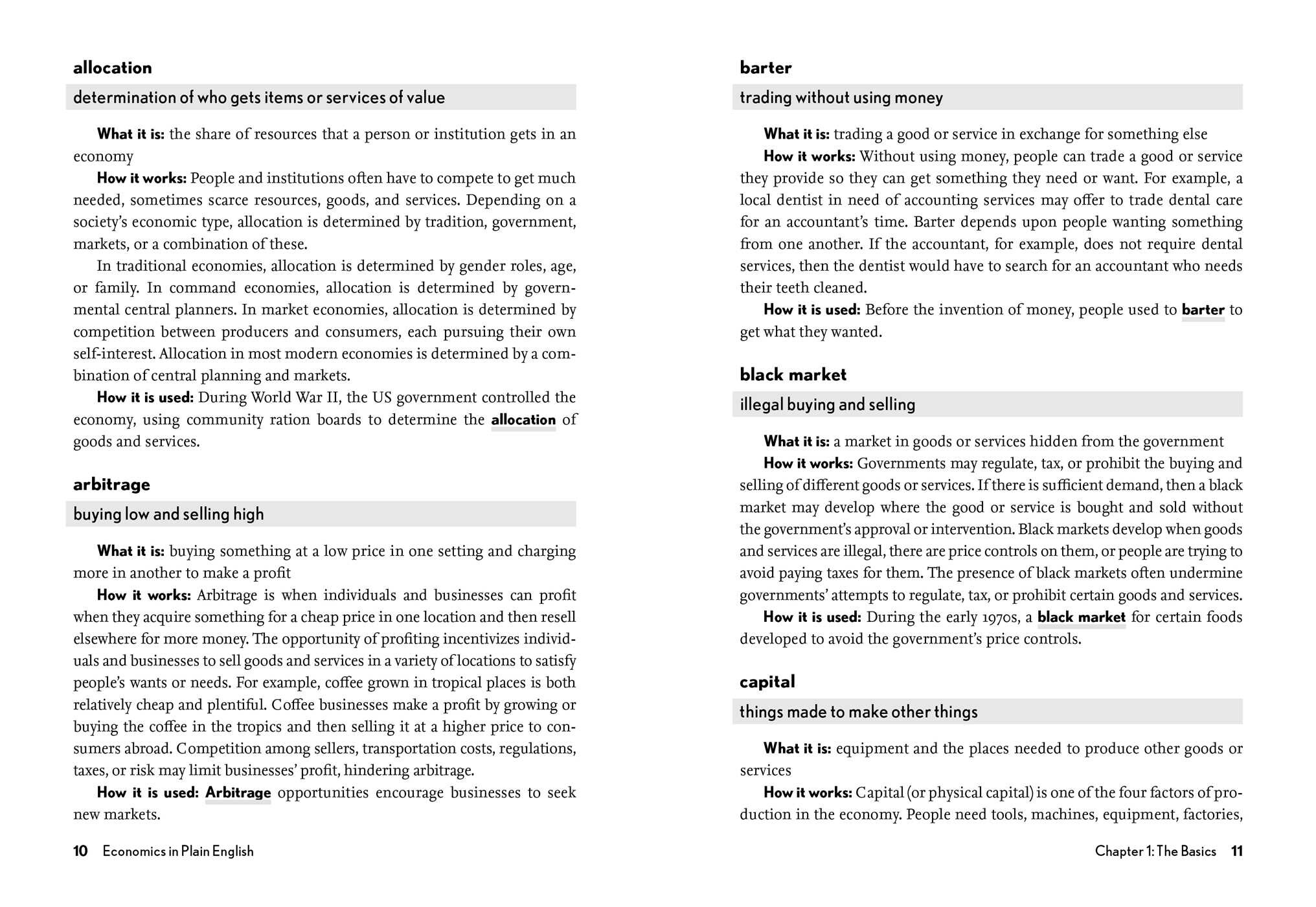 Economics in Plain English