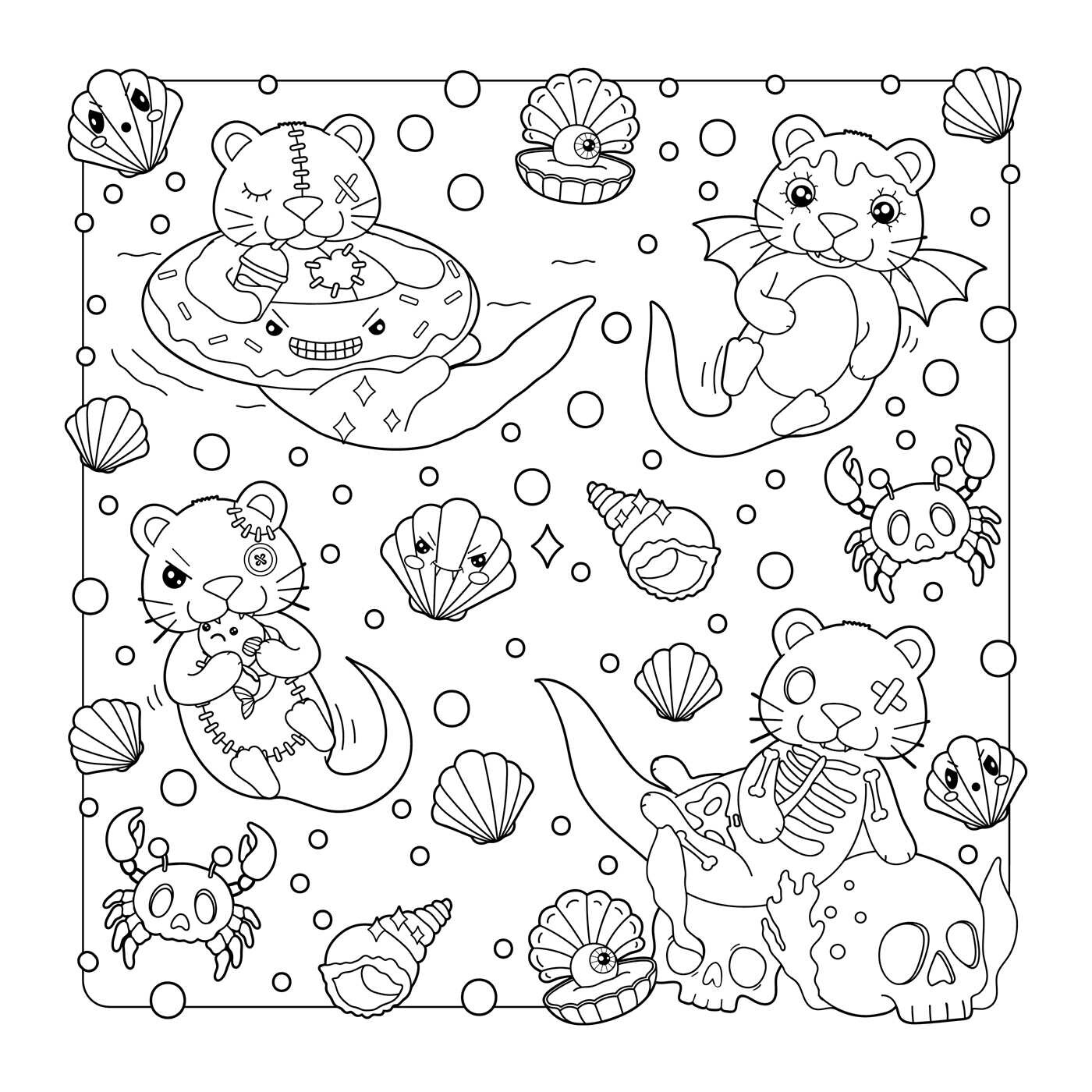 The Creepy Cute Creatures Coloring Book | Book by Gaynor Carradice ...