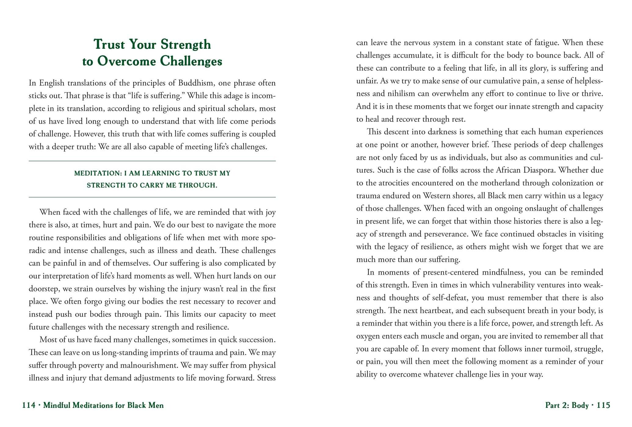 Mindful Meditations for Black Men