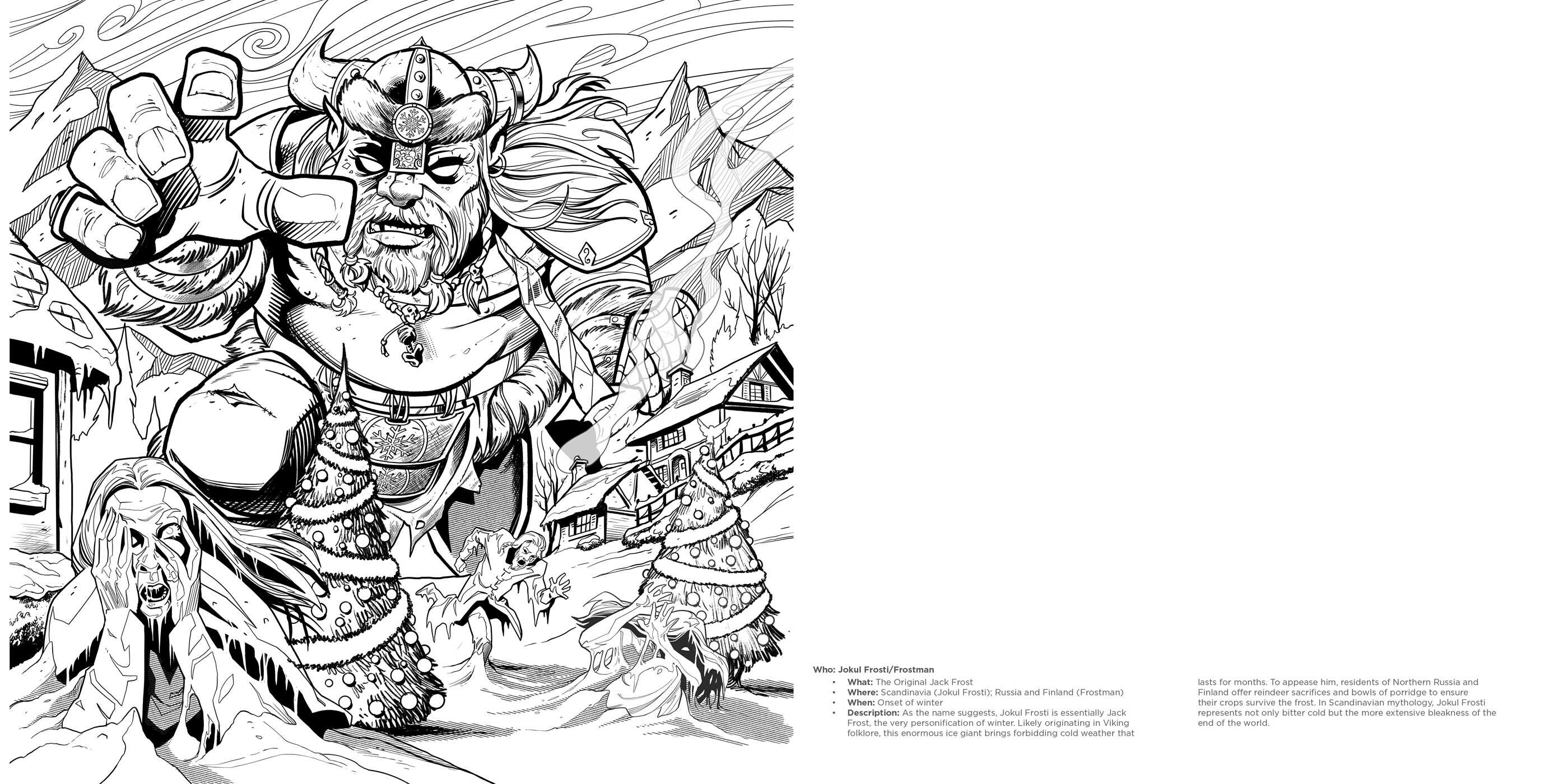Creepy Krampus Coloring Book