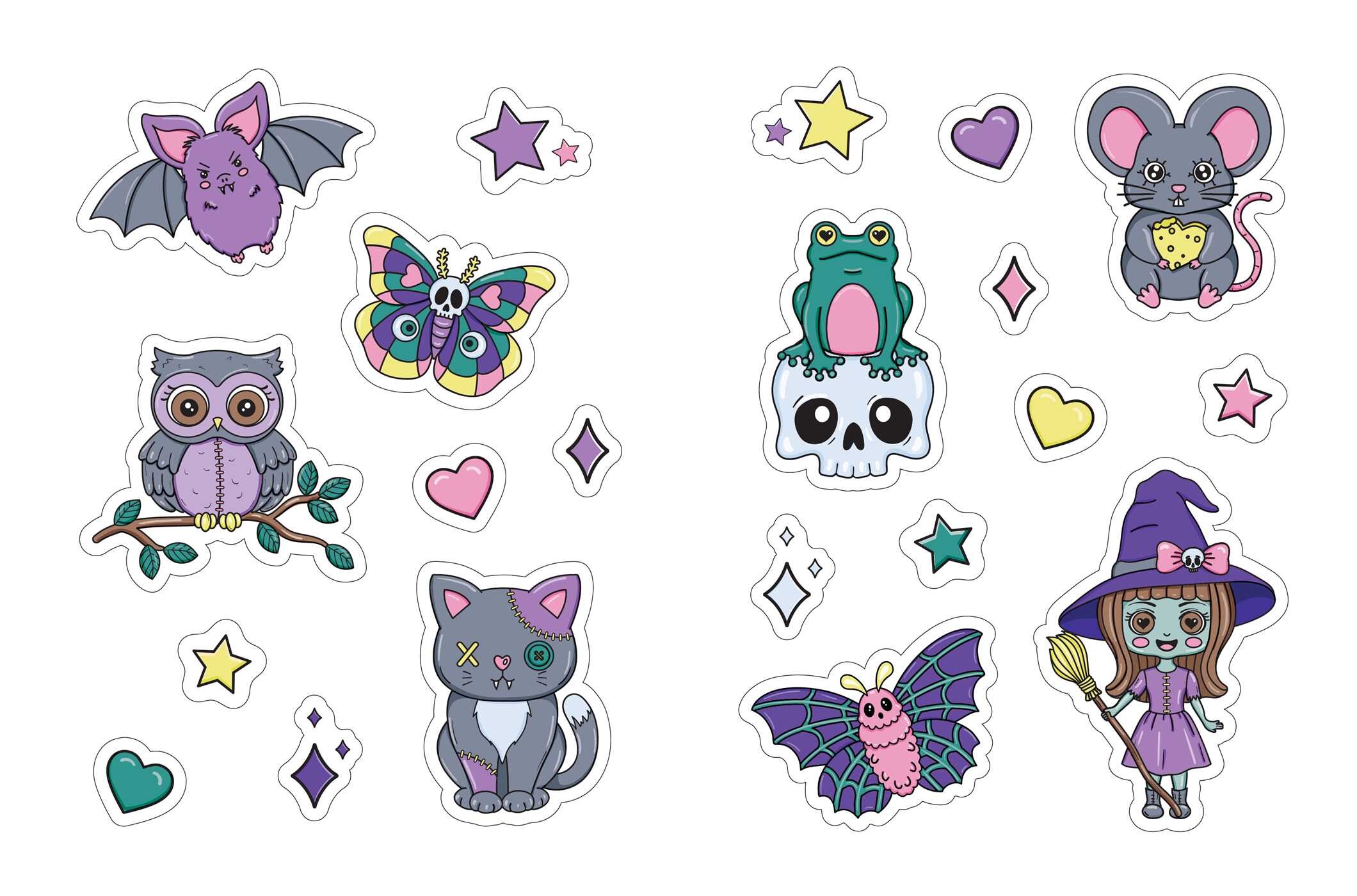 Creepy Cute Love Sticker Book