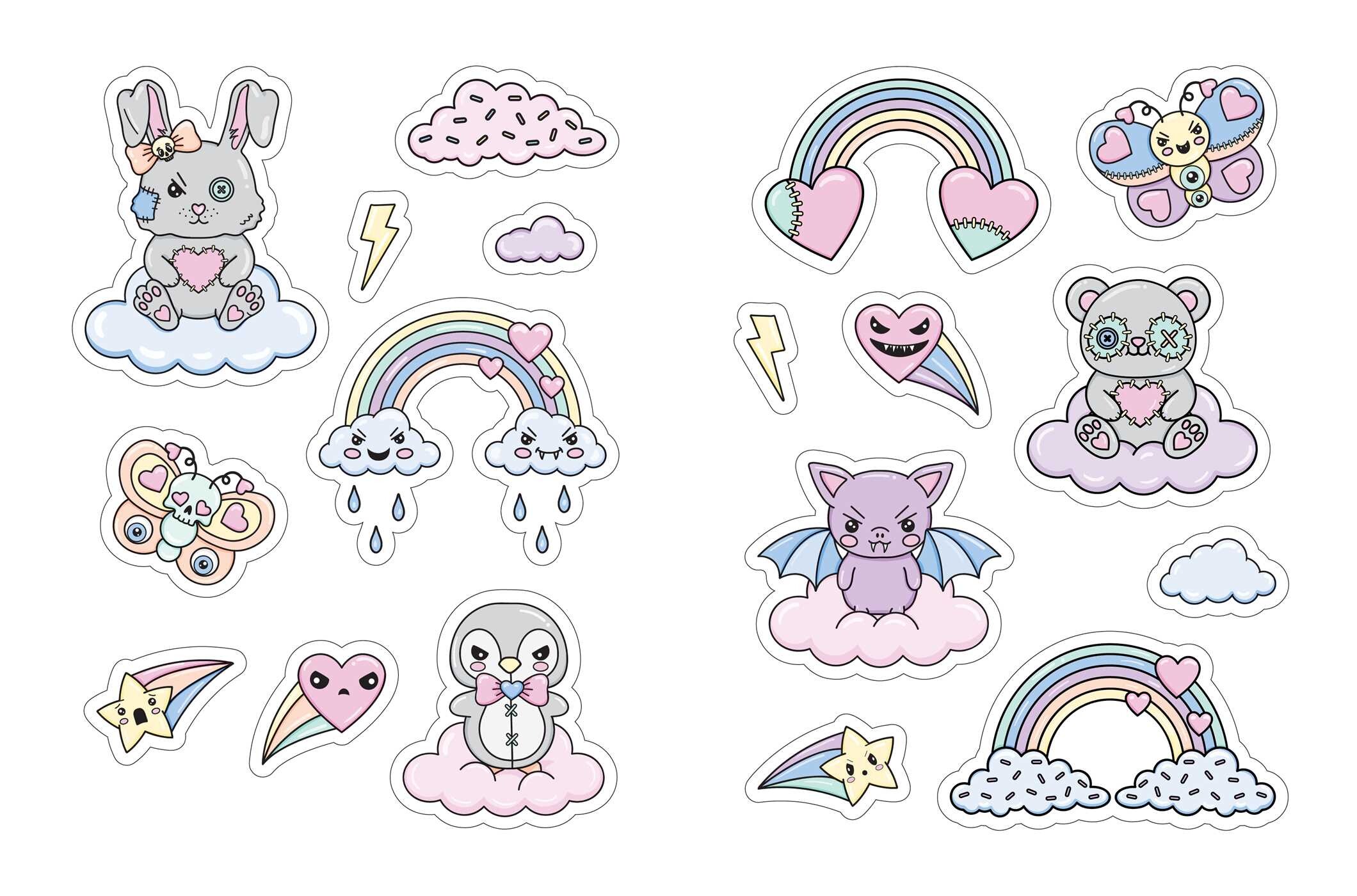Creepy Cute Love Sticker Book