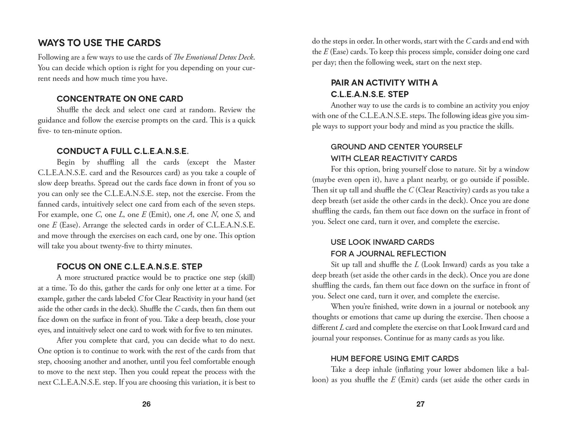 Emotional Detox Deck