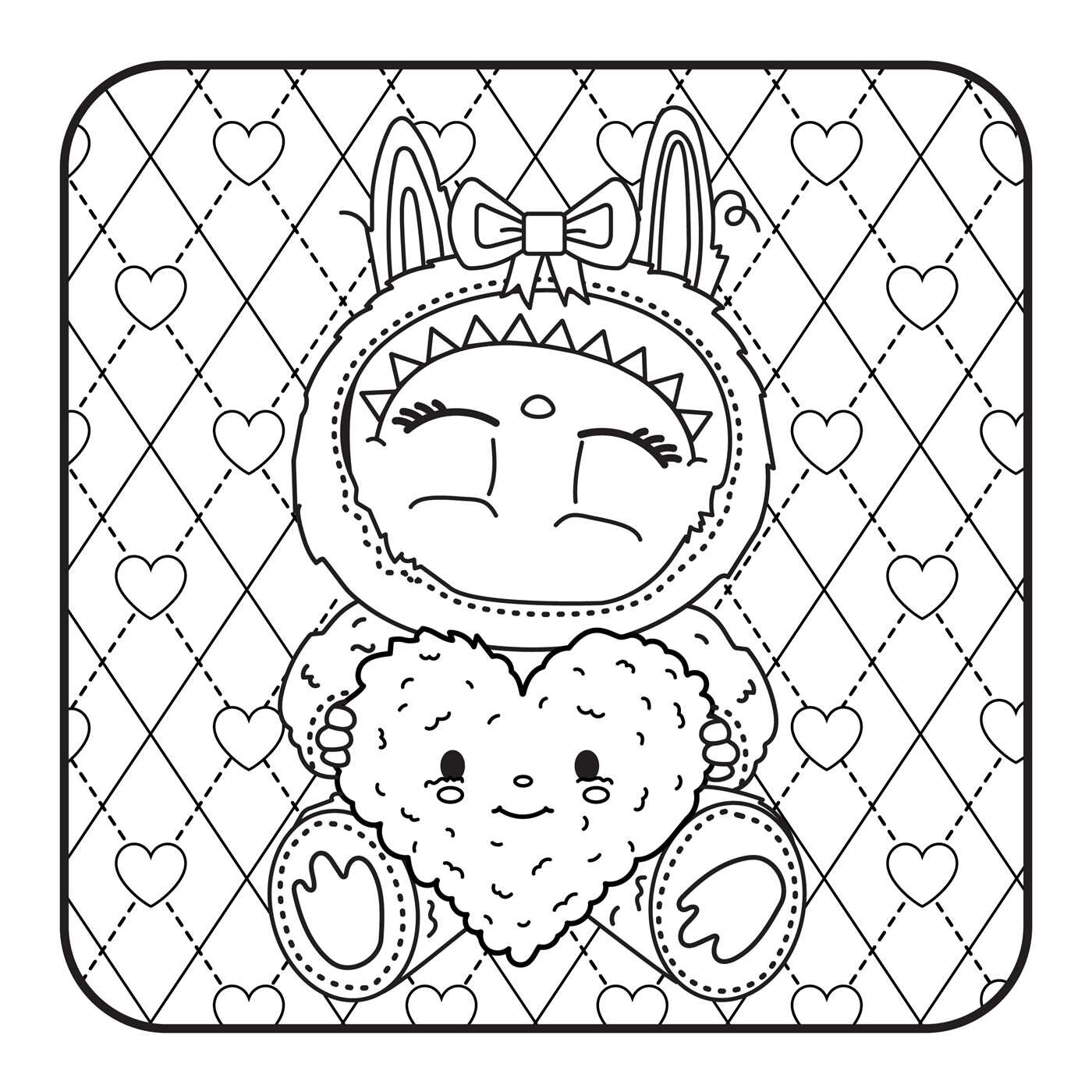 Lafufu in Love Coloring Book
