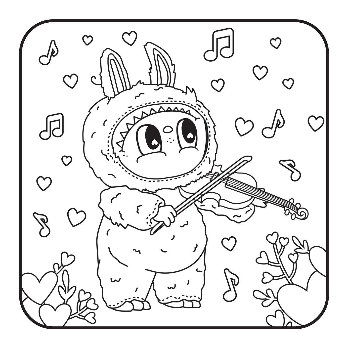 Lafufu in Love Coloring Book