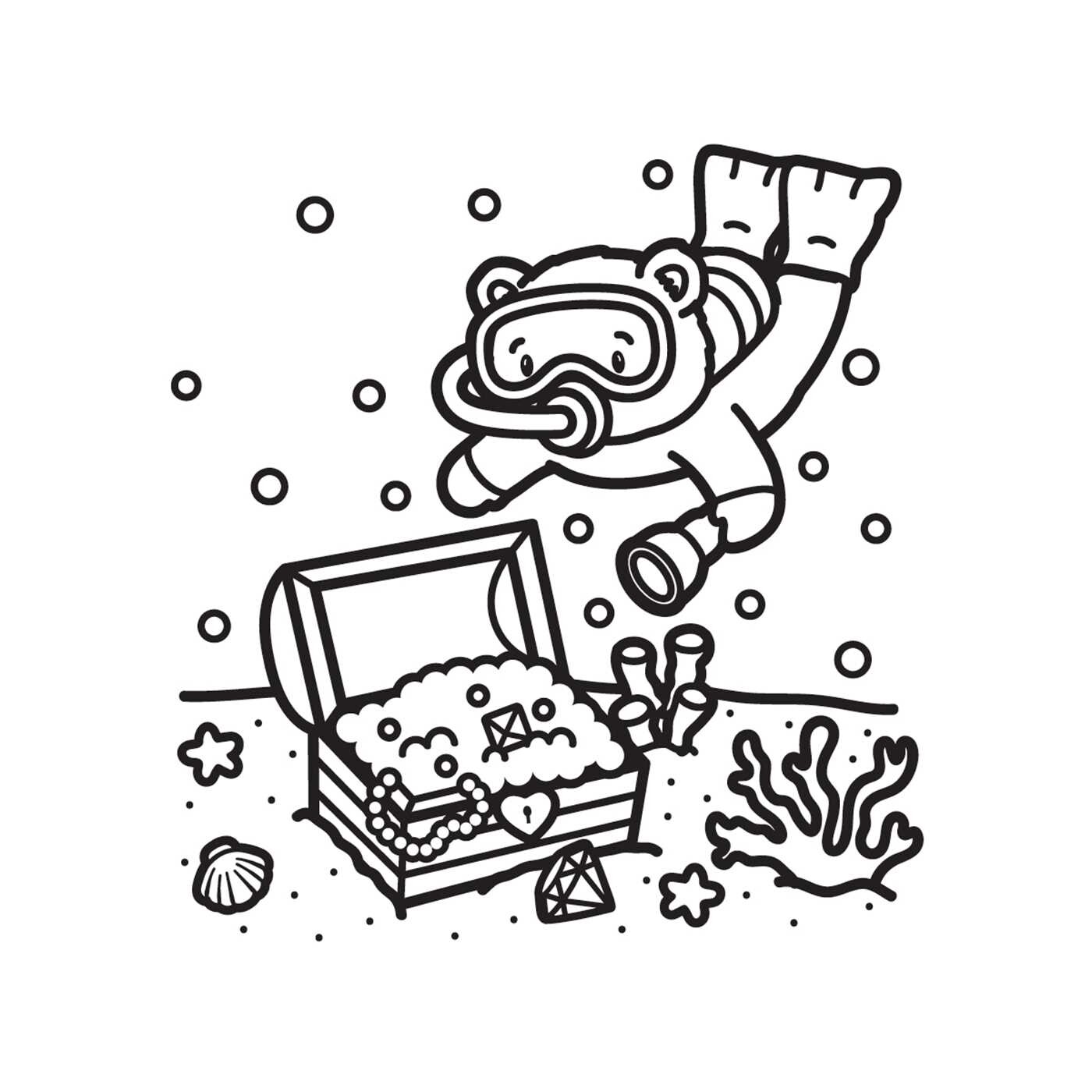Summer Fun Mini Coloring Book