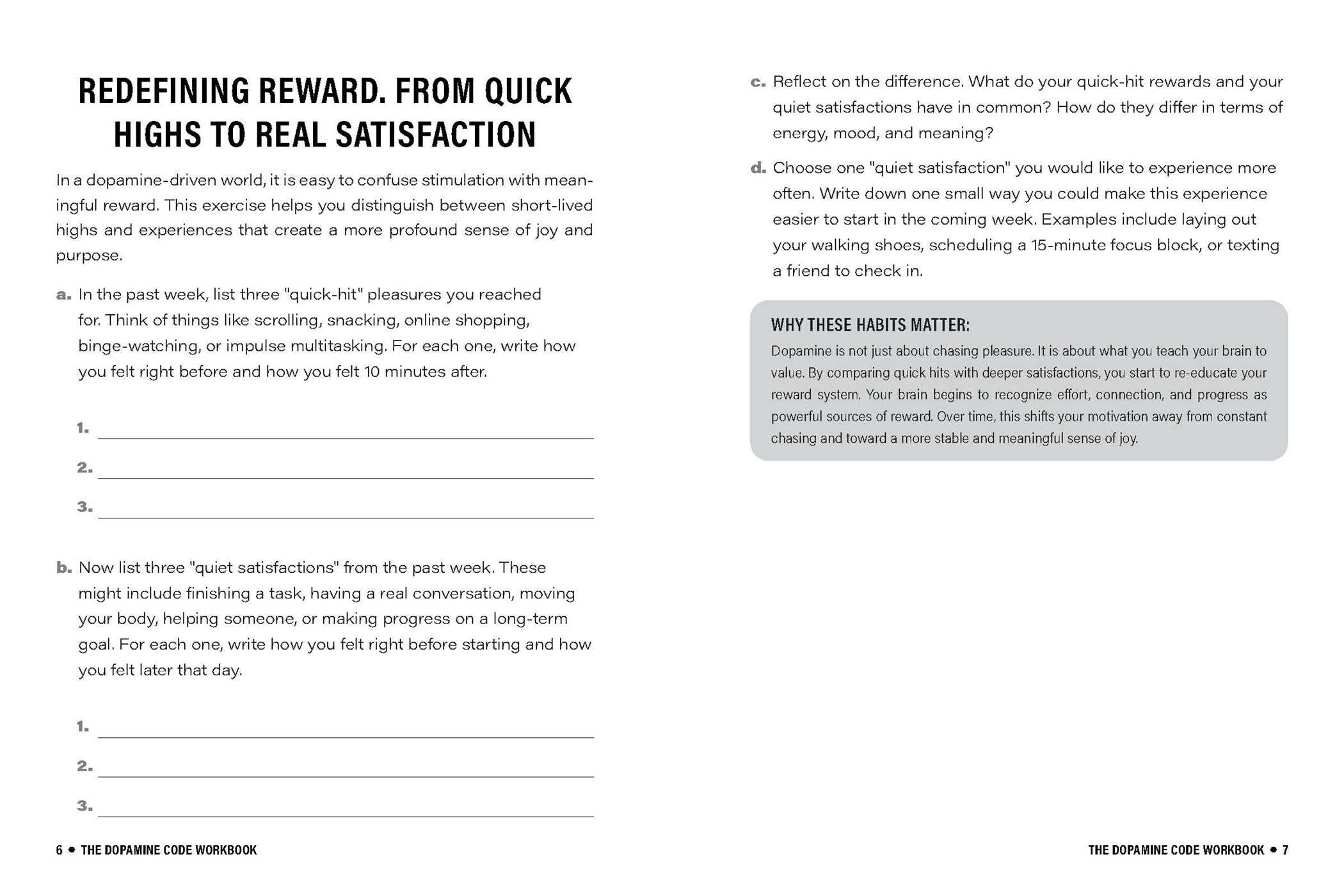 Dopamine Code Workbook