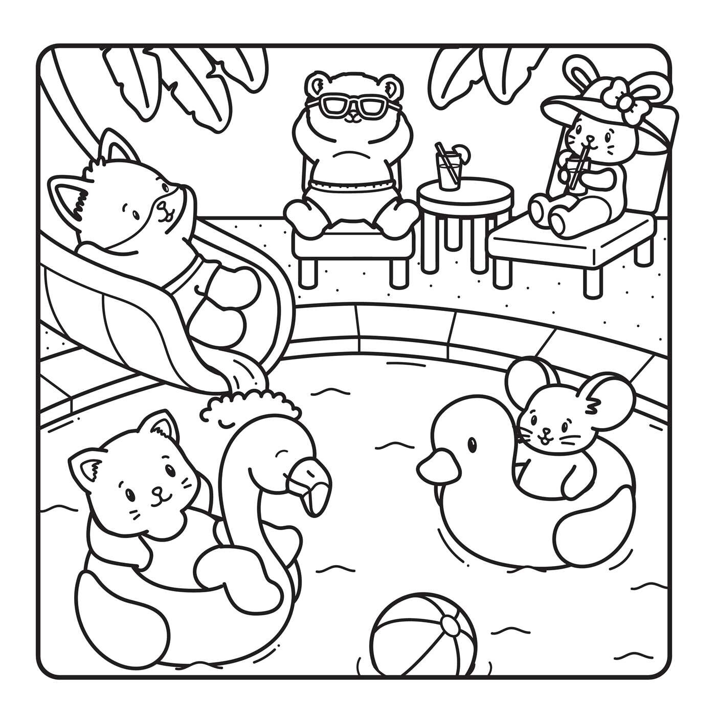 Sunny Summer Days Coloring Book