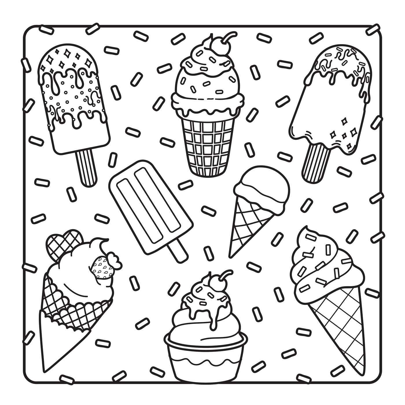 Sunny Summer Days Coloring Book