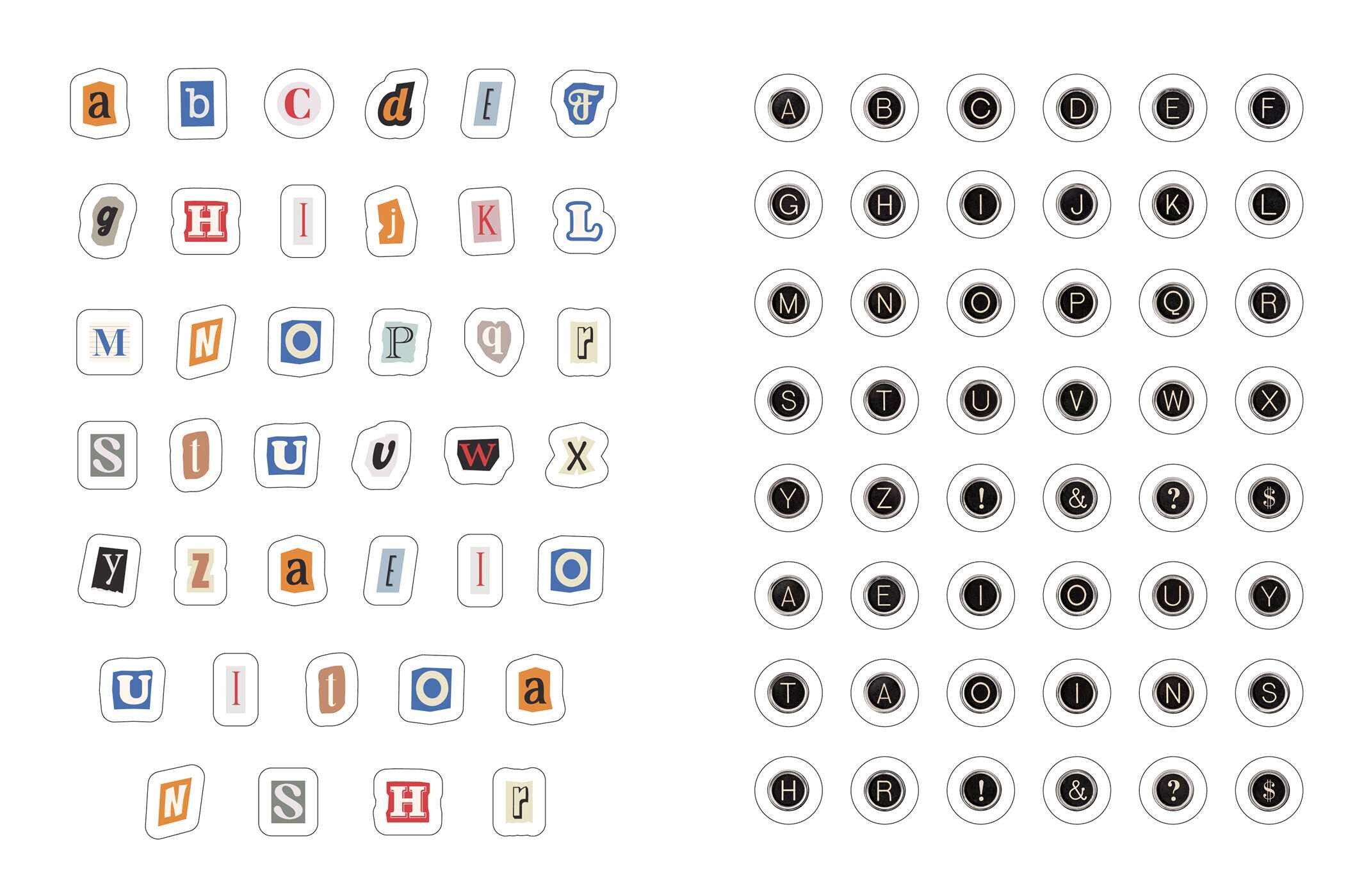 Junk Journal Stickers: Vintage