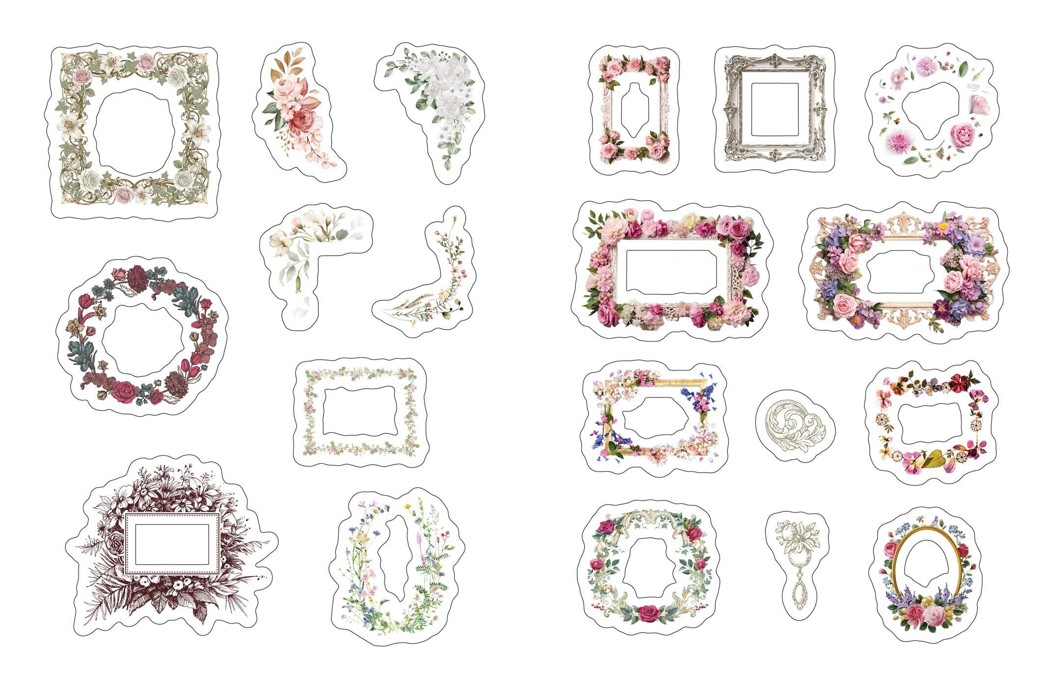 Junk Journal Stickers: Vintage